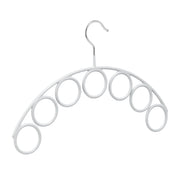 Schalhalter mit 7 Ringen Silber-Grau von Relaxdays