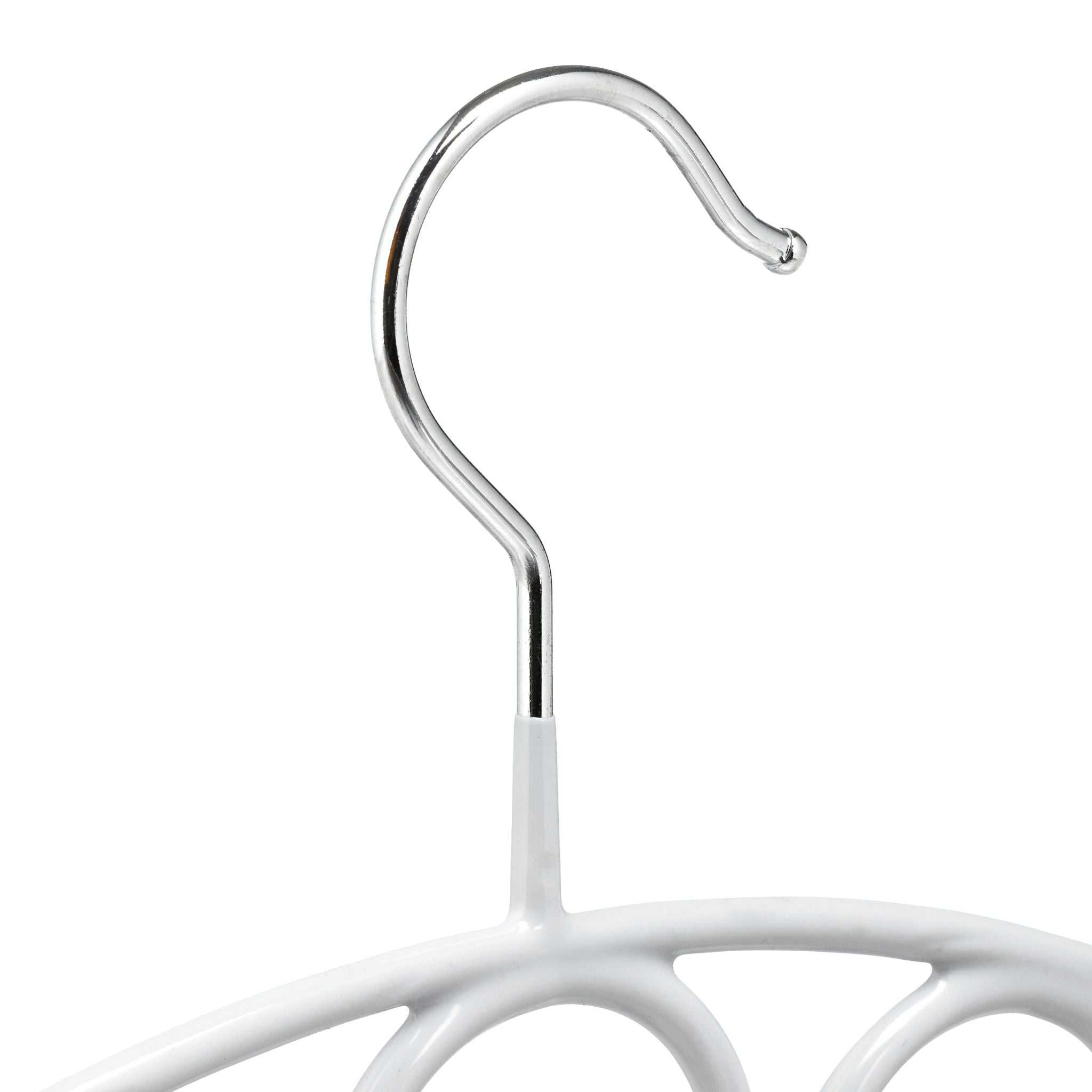 Schalhalter mit 7 Ringen Silber-Grau von Relaxdays