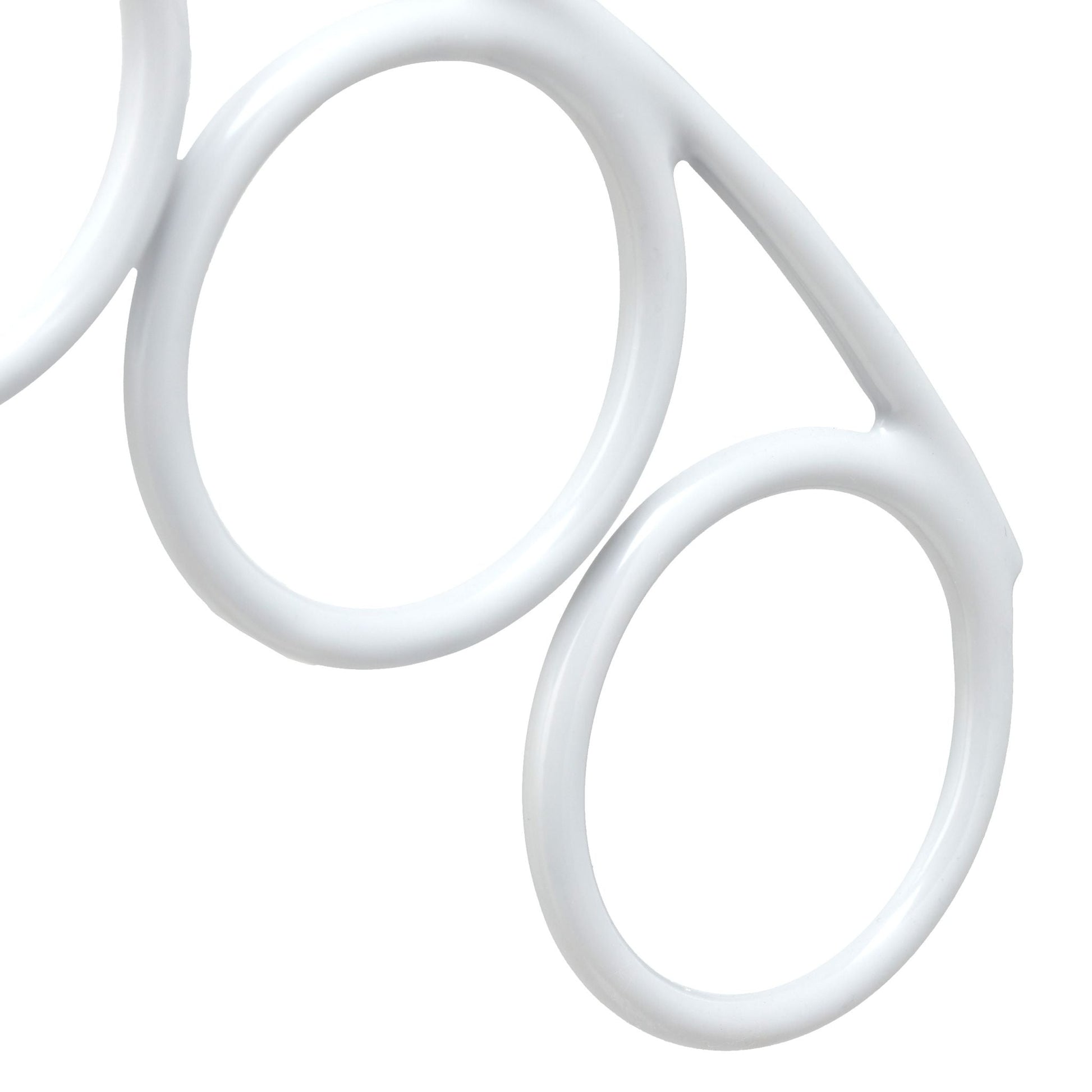 Schalhalter mit 7 Ringen Silber-Grau von Relaxdays