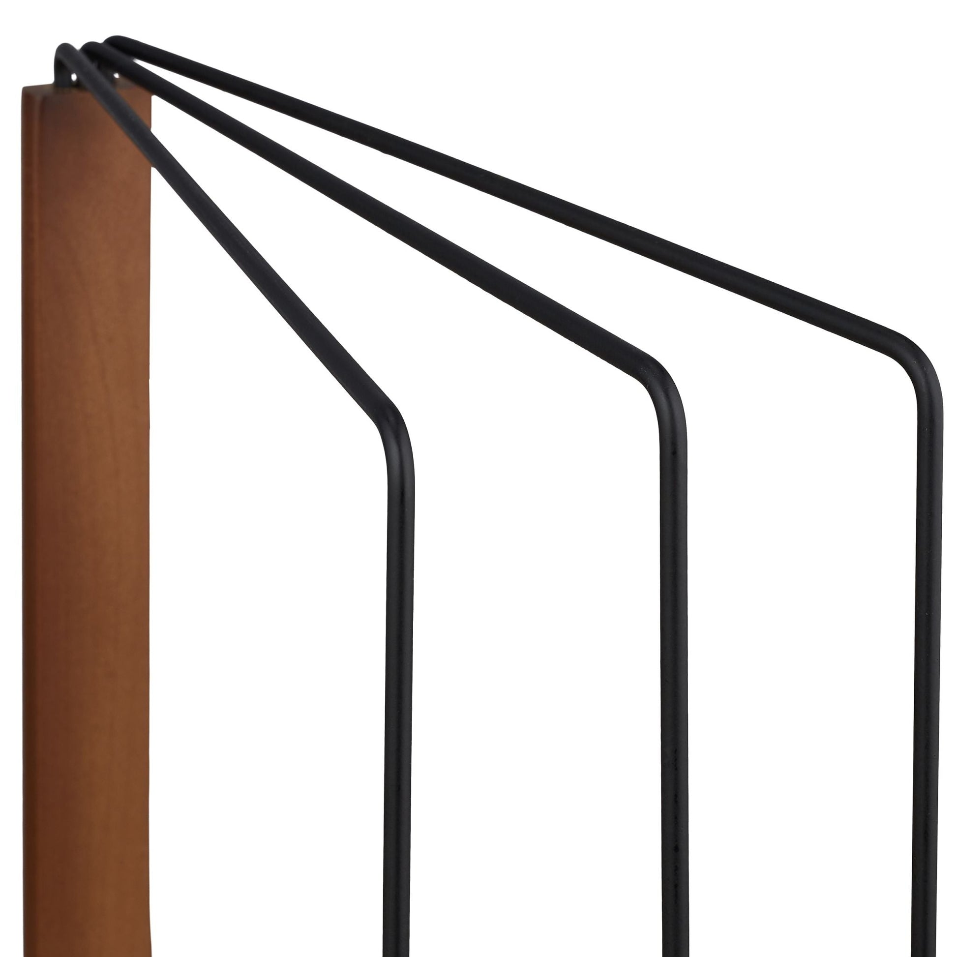 Faltbarer Spültuchhalter mit 3 Stangen Braun-Schwarz von Relaxdays