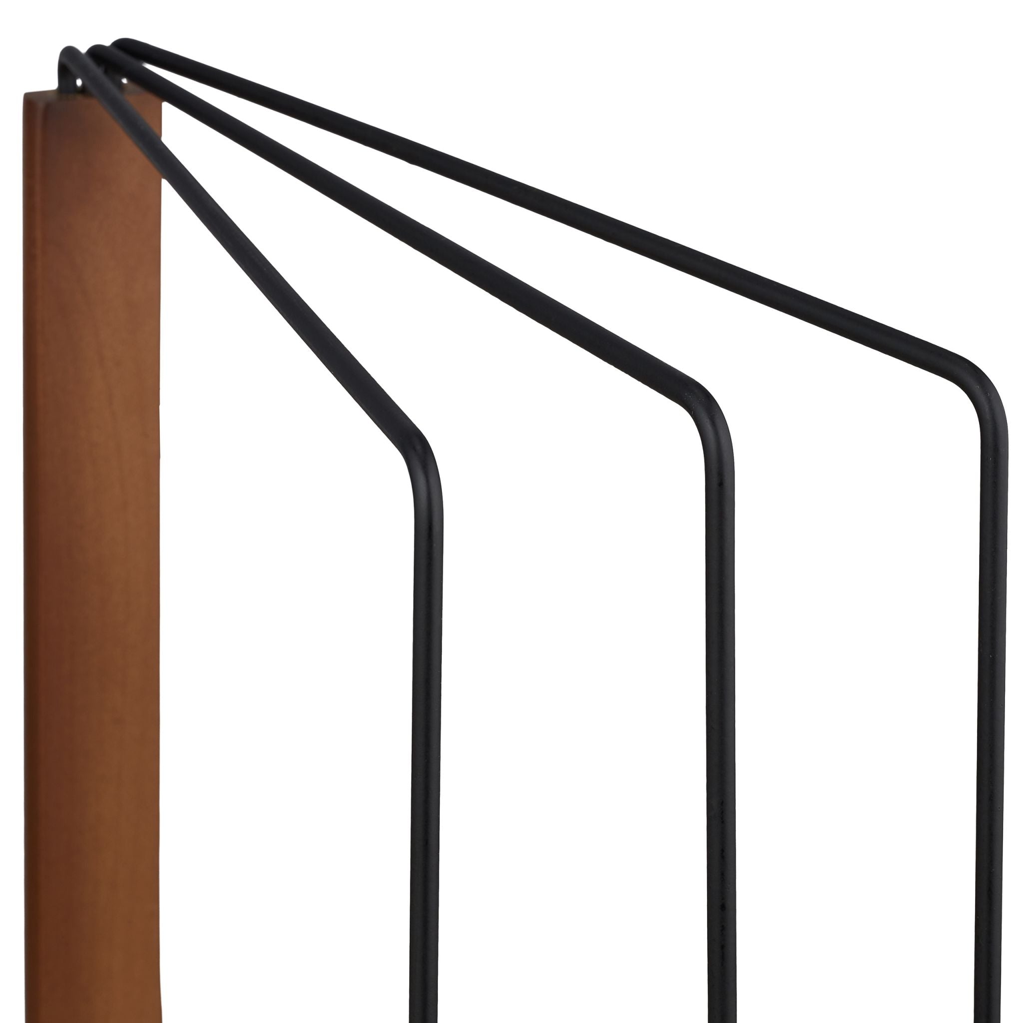 Faltbarer Spültuchhalter mit 3 Stangen Braun-Schwarz von Relaxdays