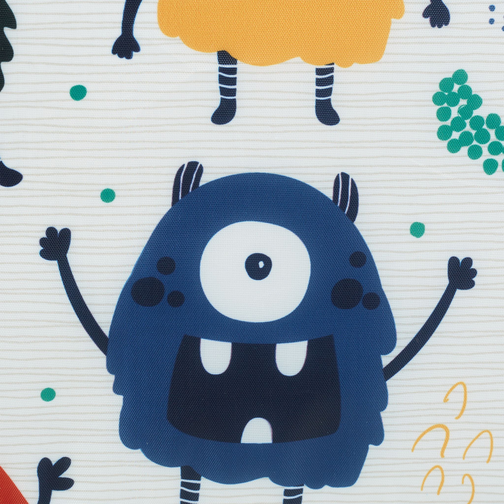 Kinderregal mit Boxen Monster Dunkelblau-Orange-Türkis von Relaxdays
