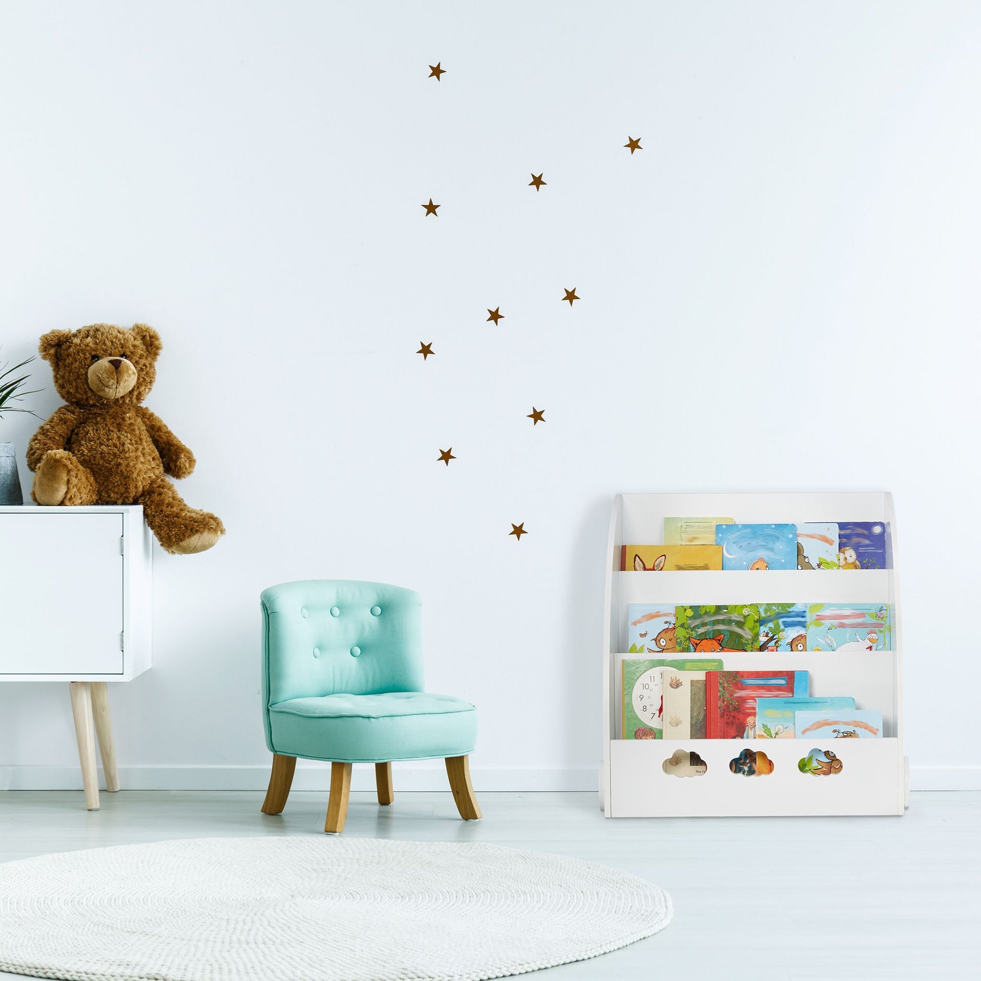 Bücherregal für Kinder Weiss von Relaxdays
