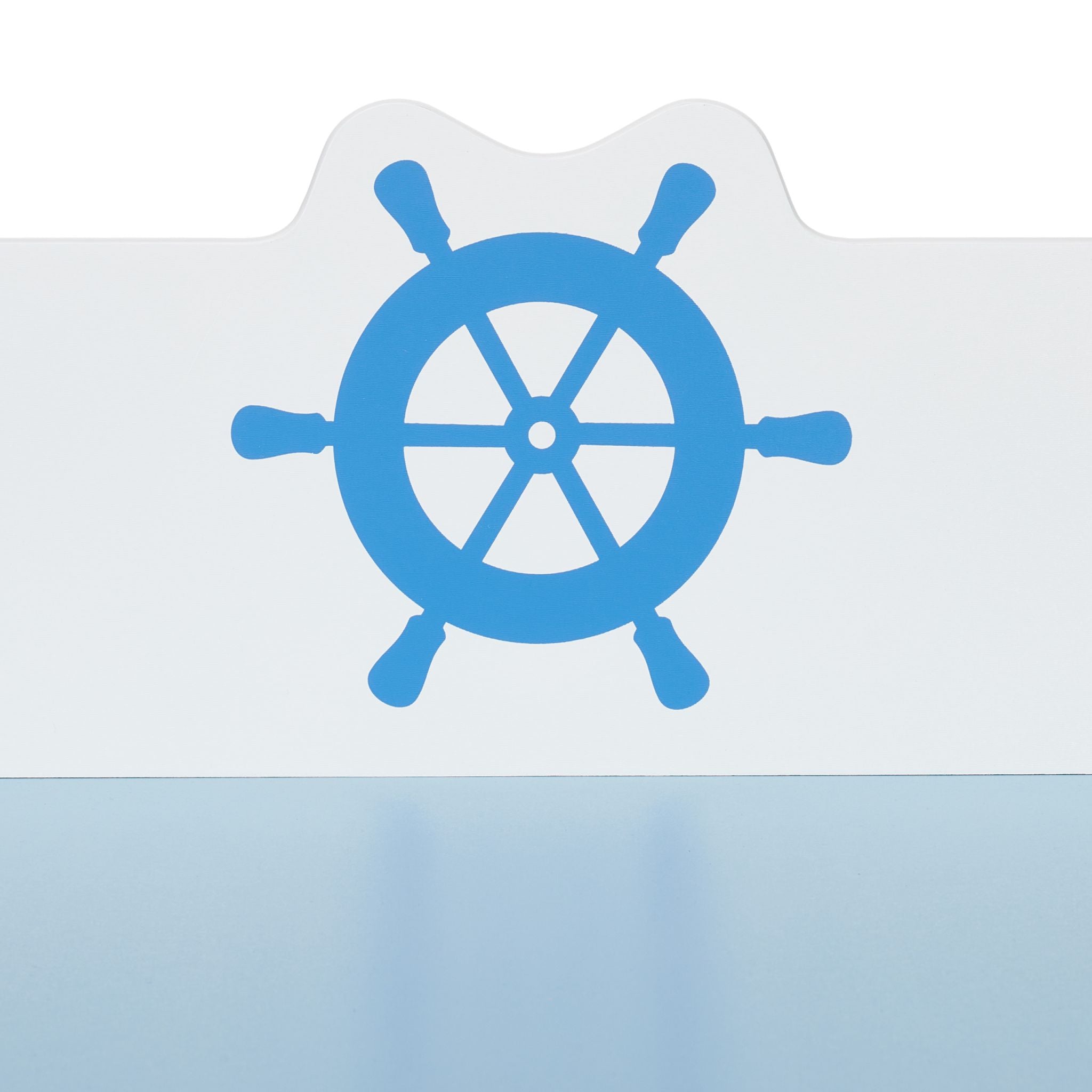 Kinder Schreibtisch und Stuhl Seefahrt Weiss-Hellblau von Relaxdays