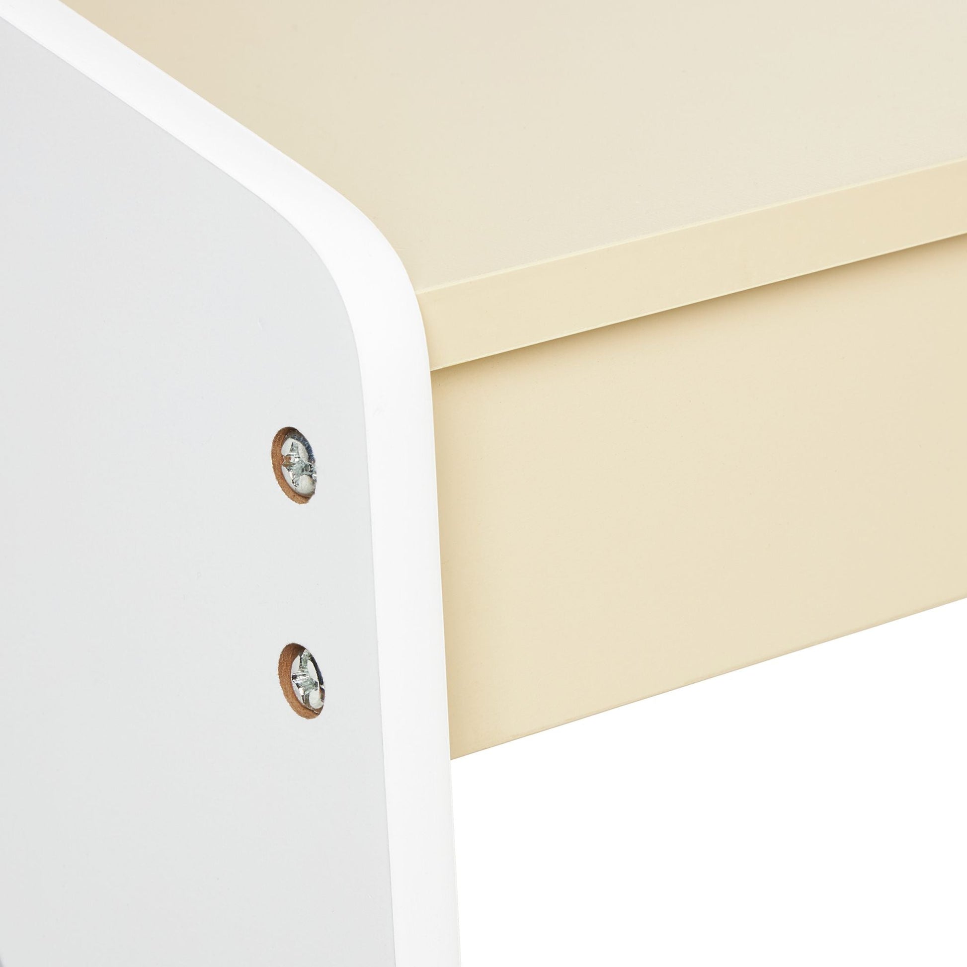 Kindersitzgruppe mit Stuhl Beige-Weiss von Relaxdays