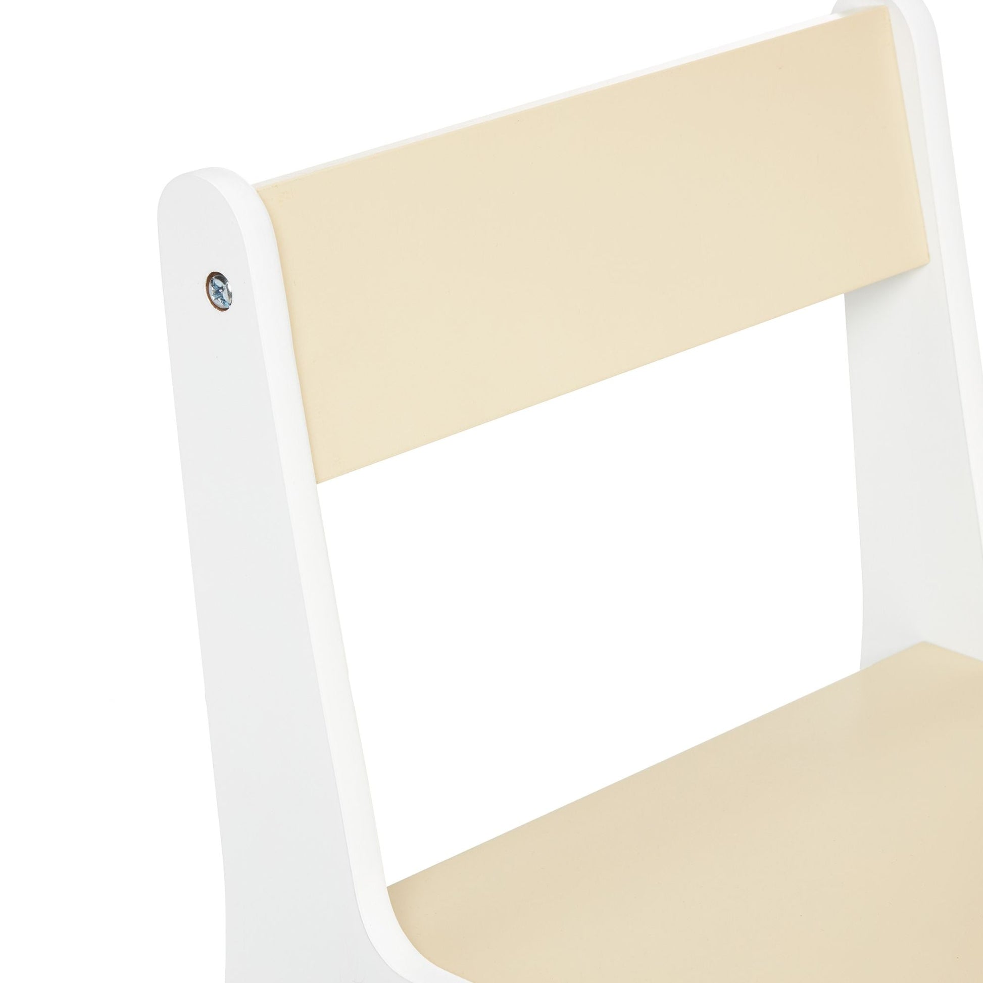 Kindersitzgruppe mit Stuhl Beige-Weiss von Relaxdays
