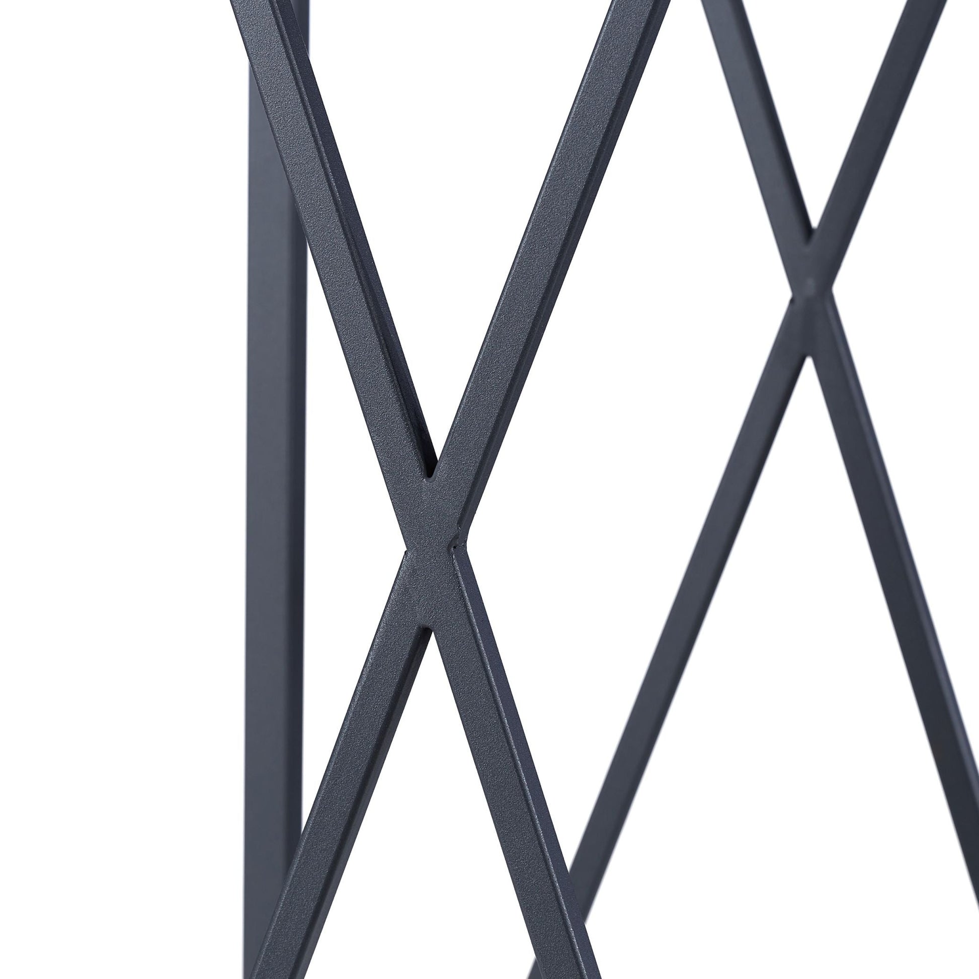 Kaminholzregal Metall Grau von Relaxdays