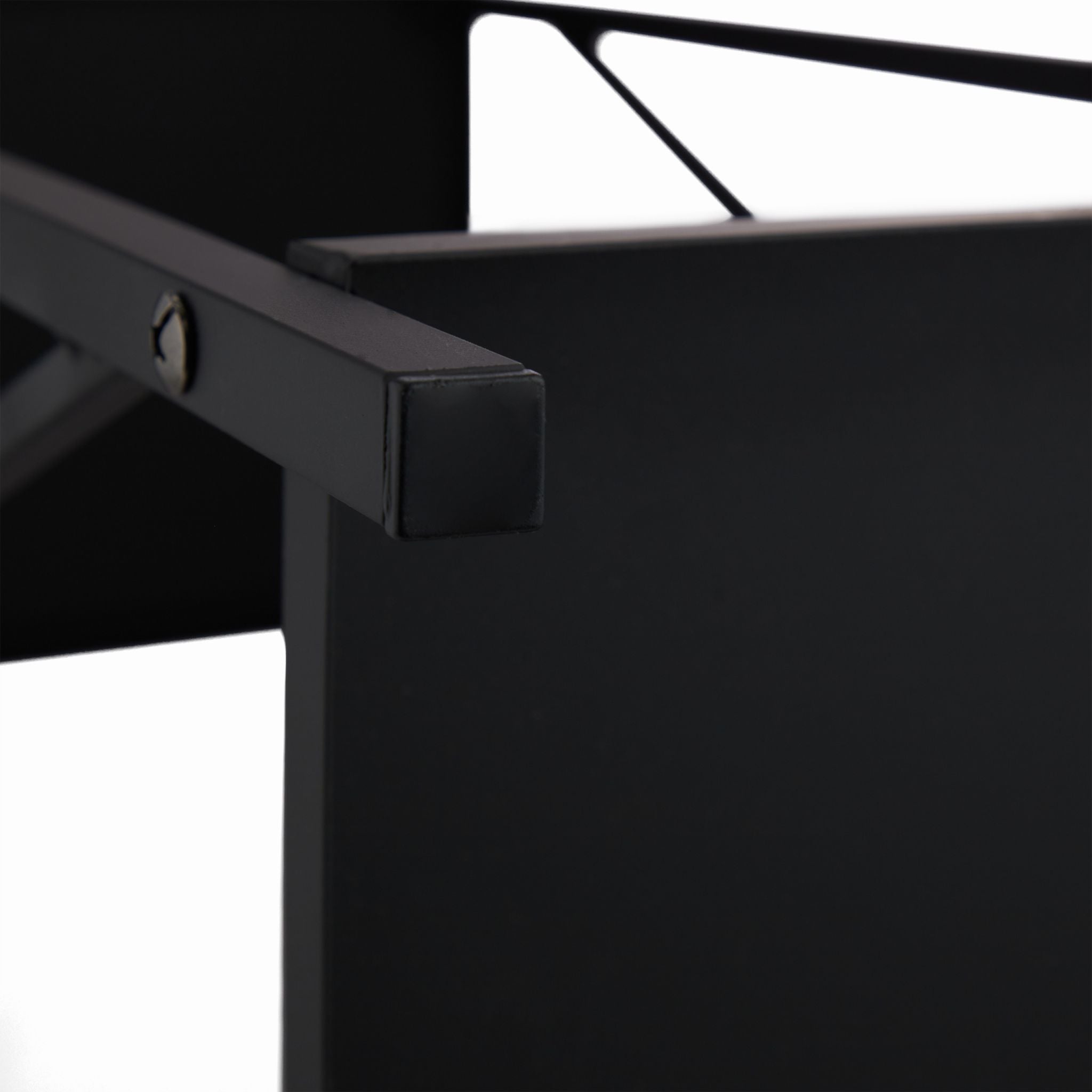 Kaminholzregal Stahl Schwarz von Relaxdays