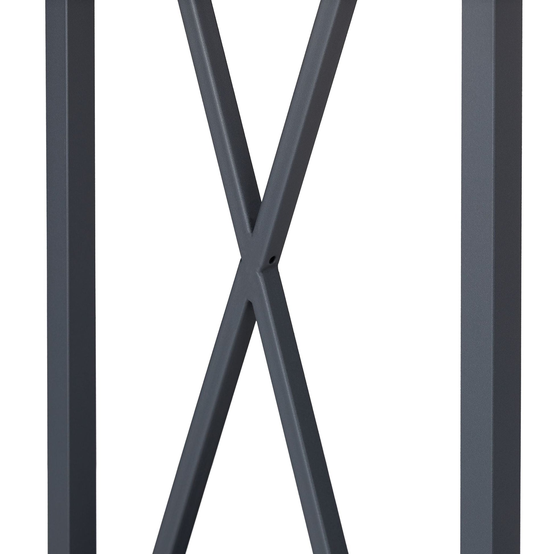 Kaminholzregal Stahl Grau von Relaxdays
