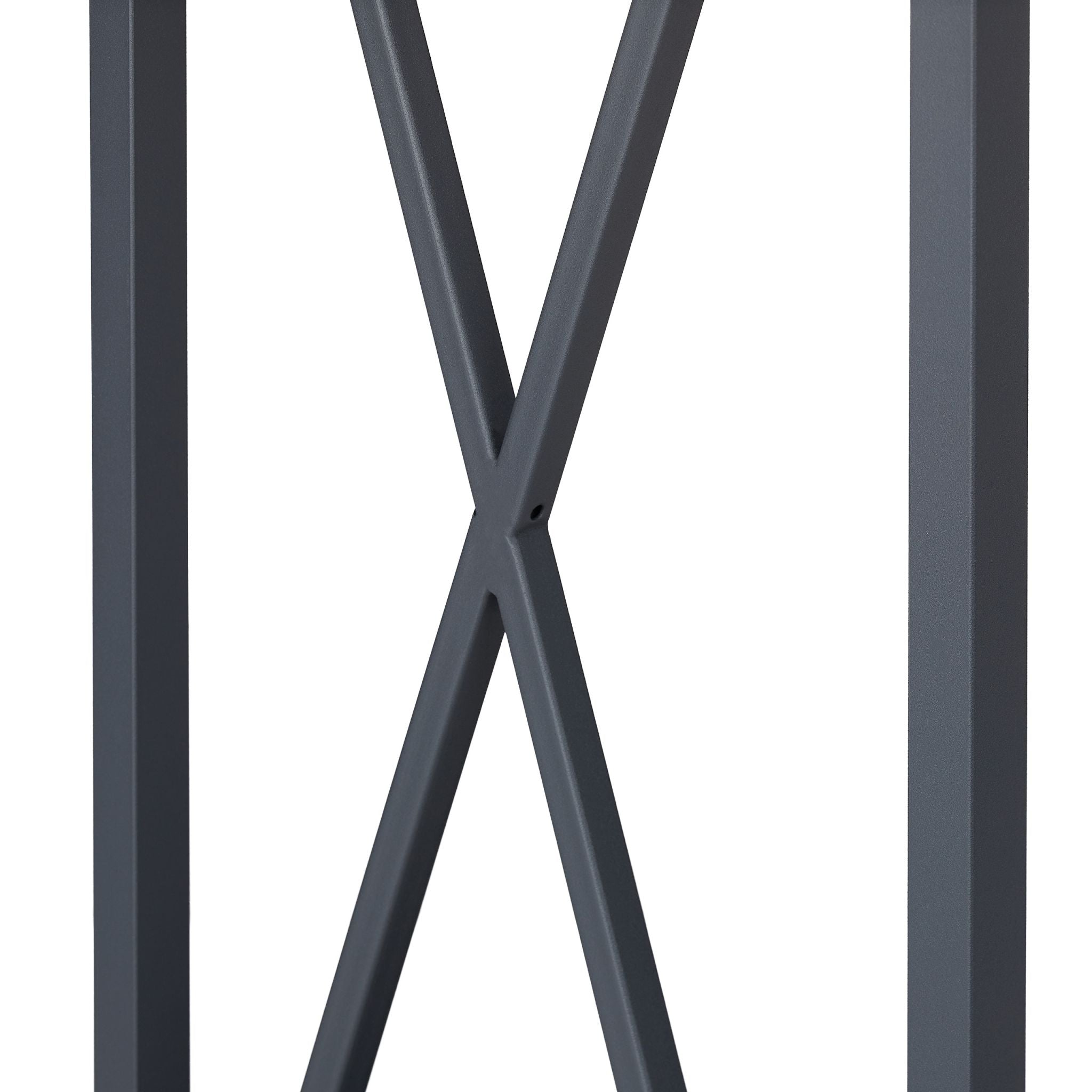 Kaminholzregal Stahl Grau von Relaxdays