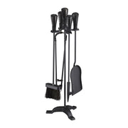 Kaminbesteck 5tlg. Schwarz von Relaxdays