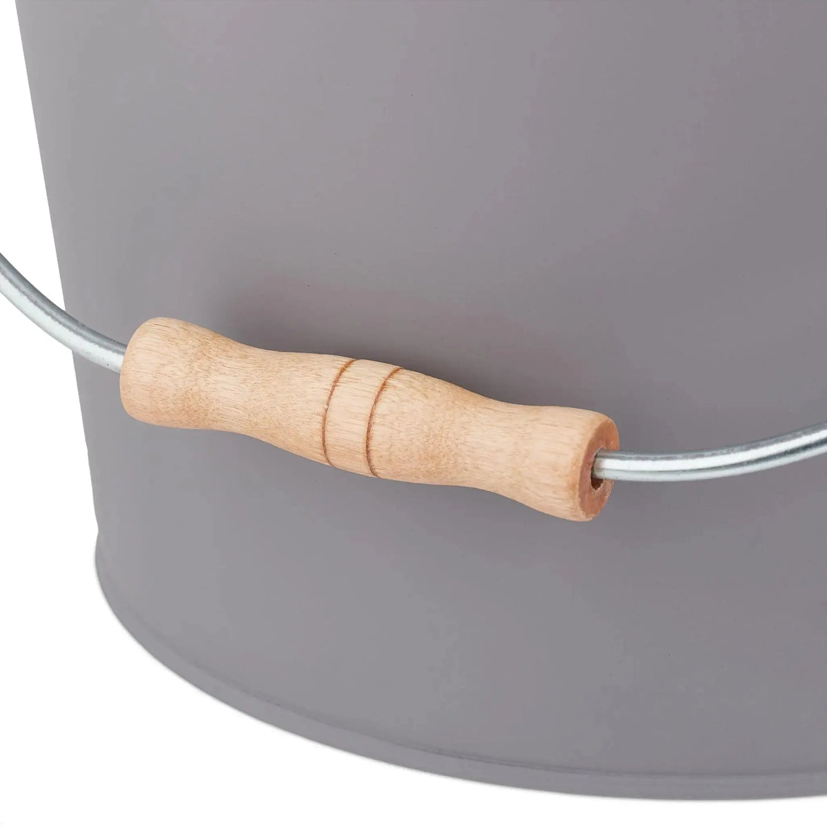 Ascheeimer mit Deckel 12l Hellbraun-Grau von Relaxdays