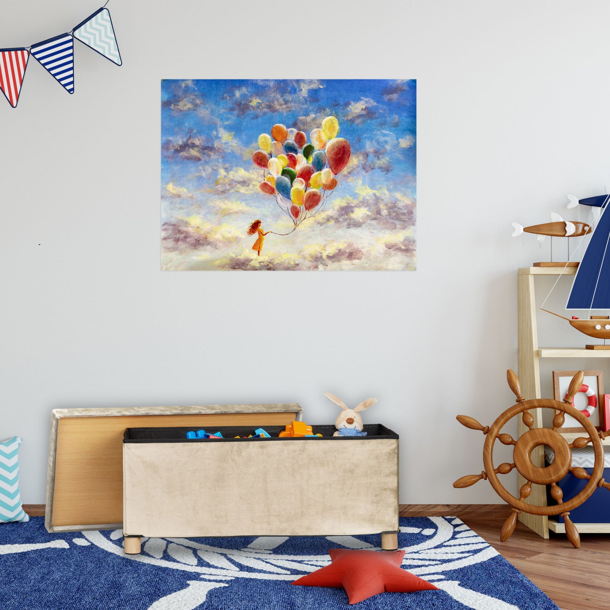 Sitzbank mit Samtbezug und Holzfüsse Anthrazit-Hellbraun von Relaxdays