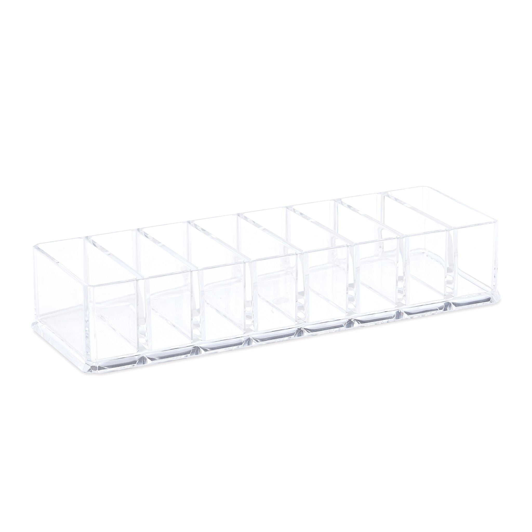 Make Up Organizer mit 8 Fächern Transparent von Relaxdays