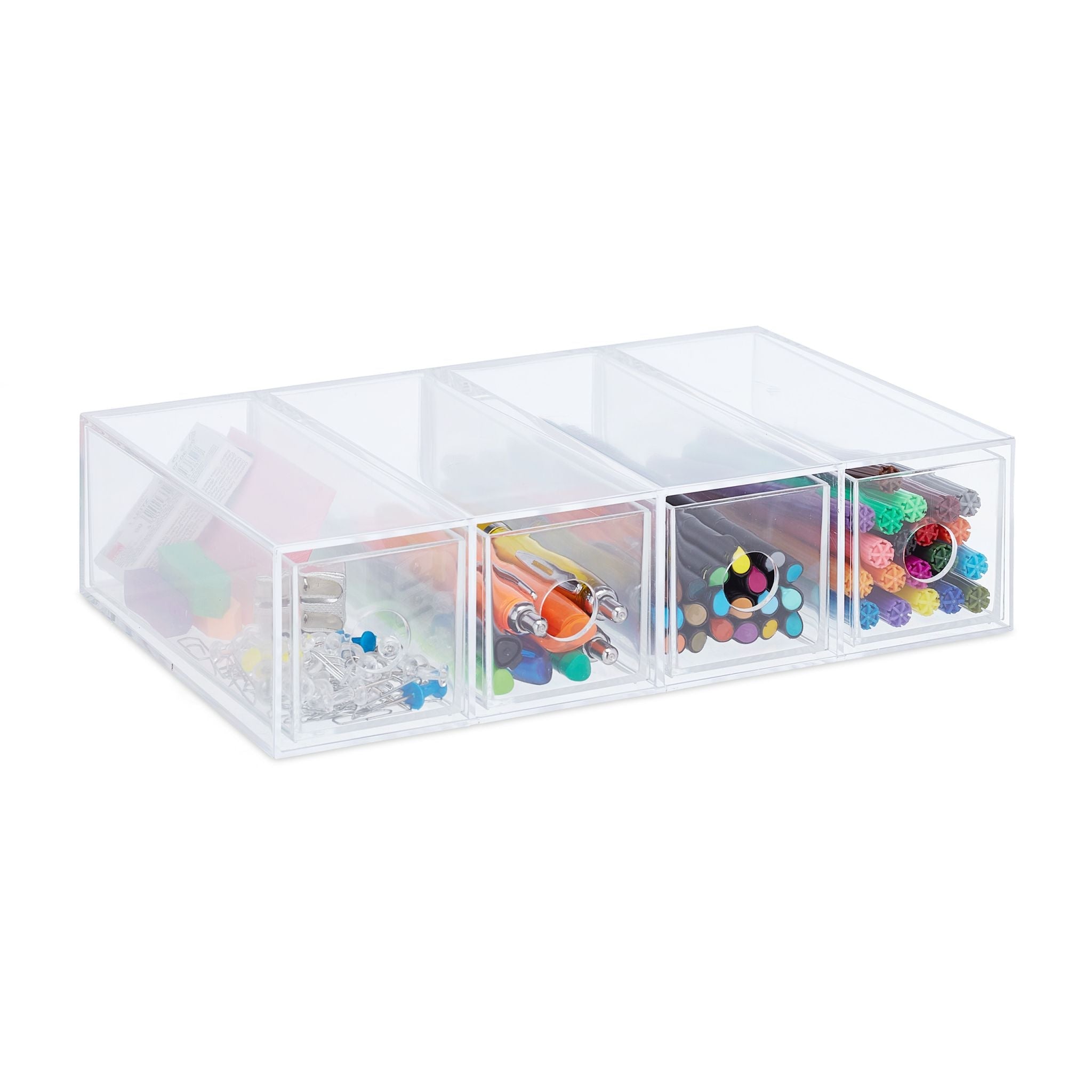 Kleine Schubladenbox Kunststoff Transparent