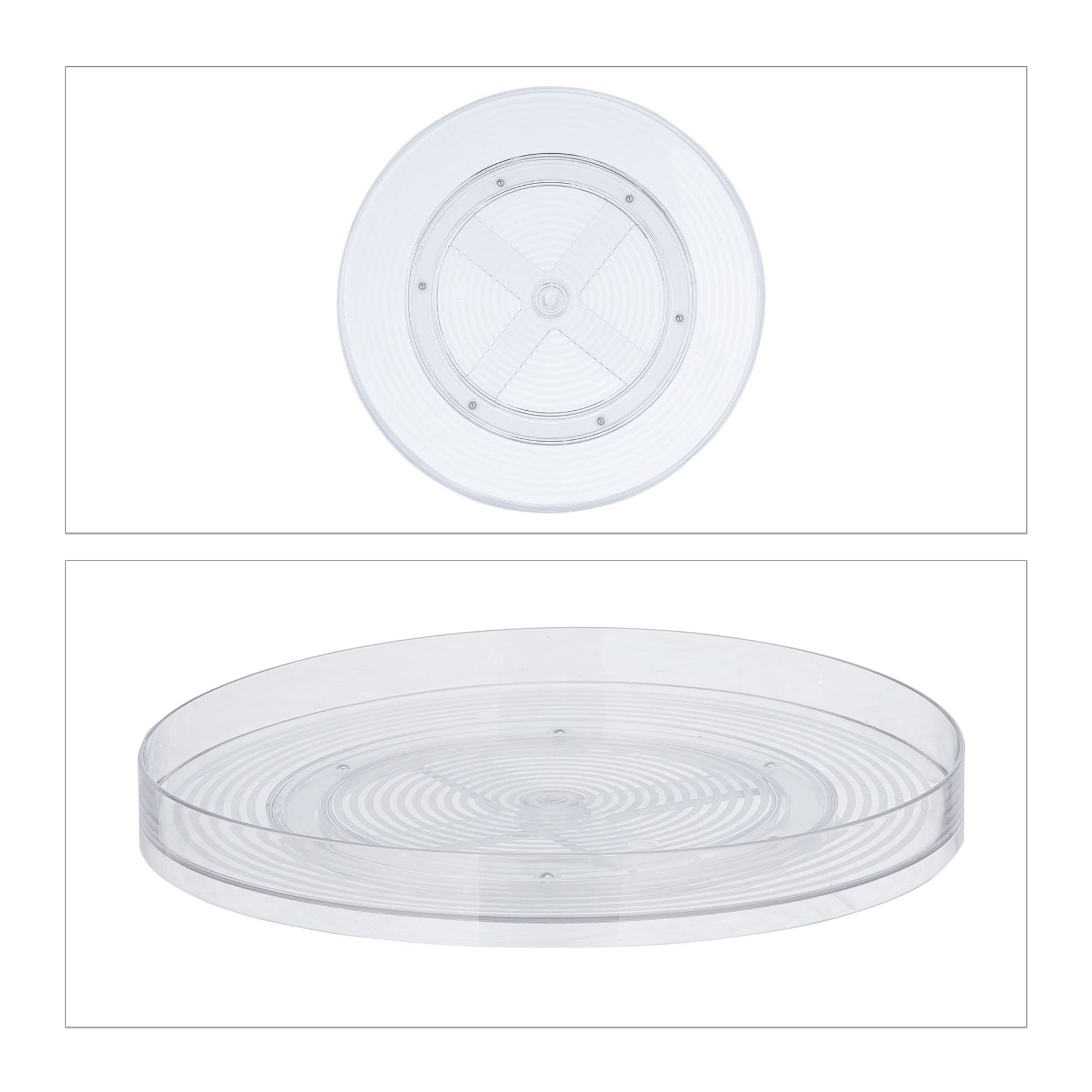 Drehteller für die Küche Transparent von Relaxdays