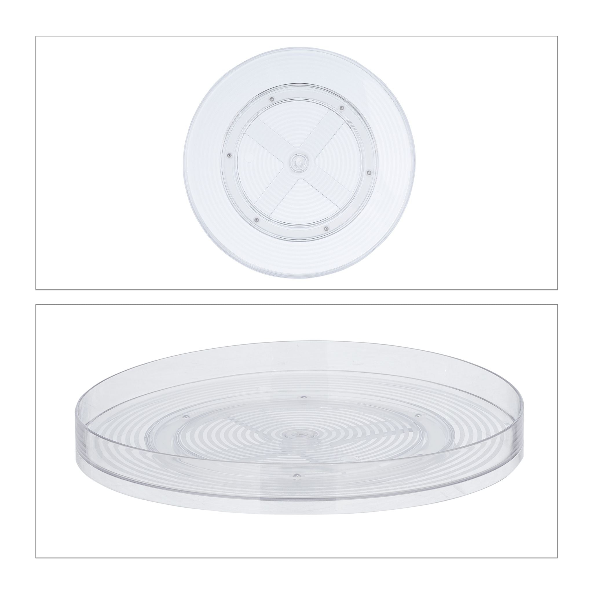 Drehteller für die Küche Transparent von Relaxdays