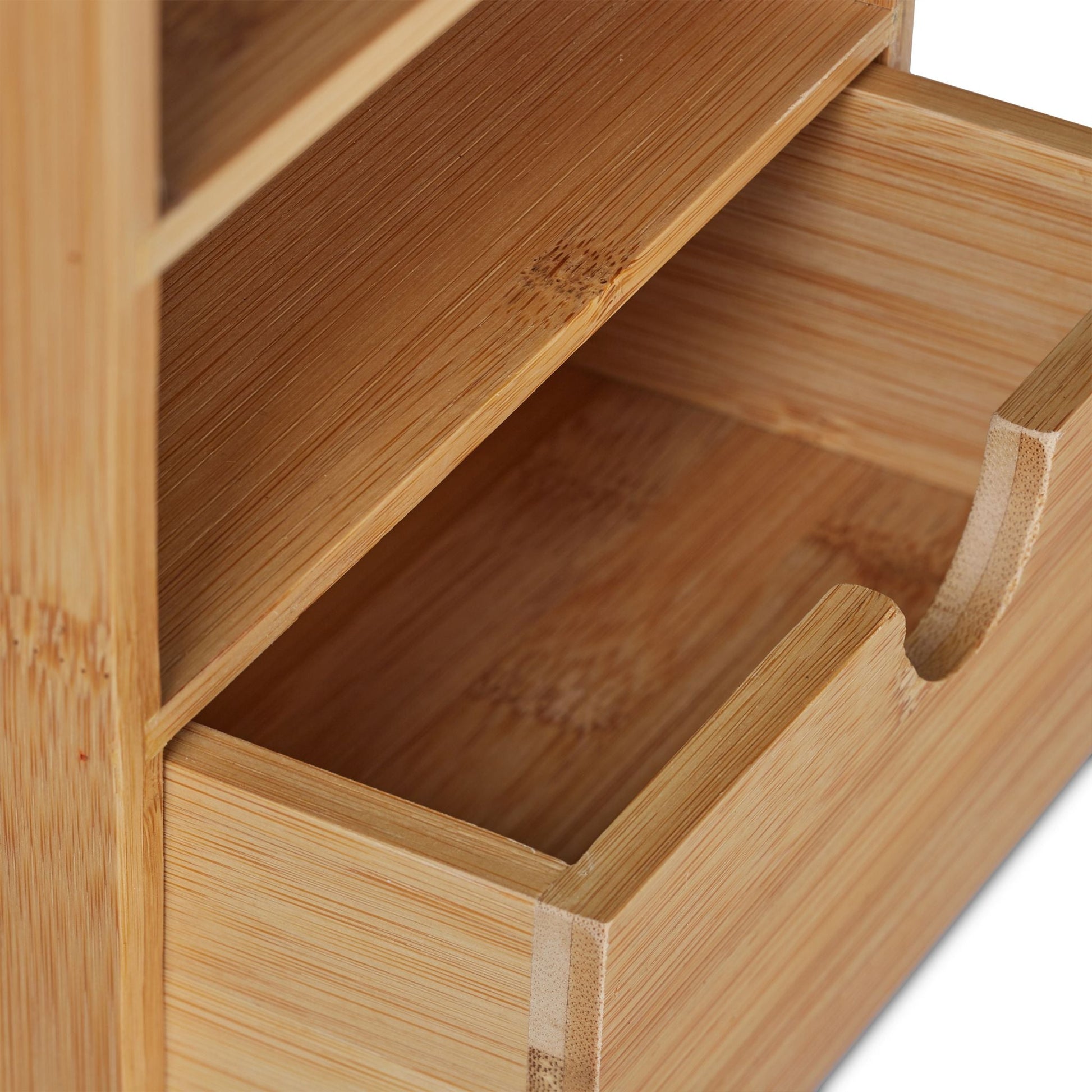 Schreibtisch Organizer Bambus Hellbraun von Relaxdays