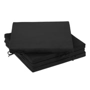 Schwarze Stuhlkissen 4er-Set Schwarz von Relaxdays