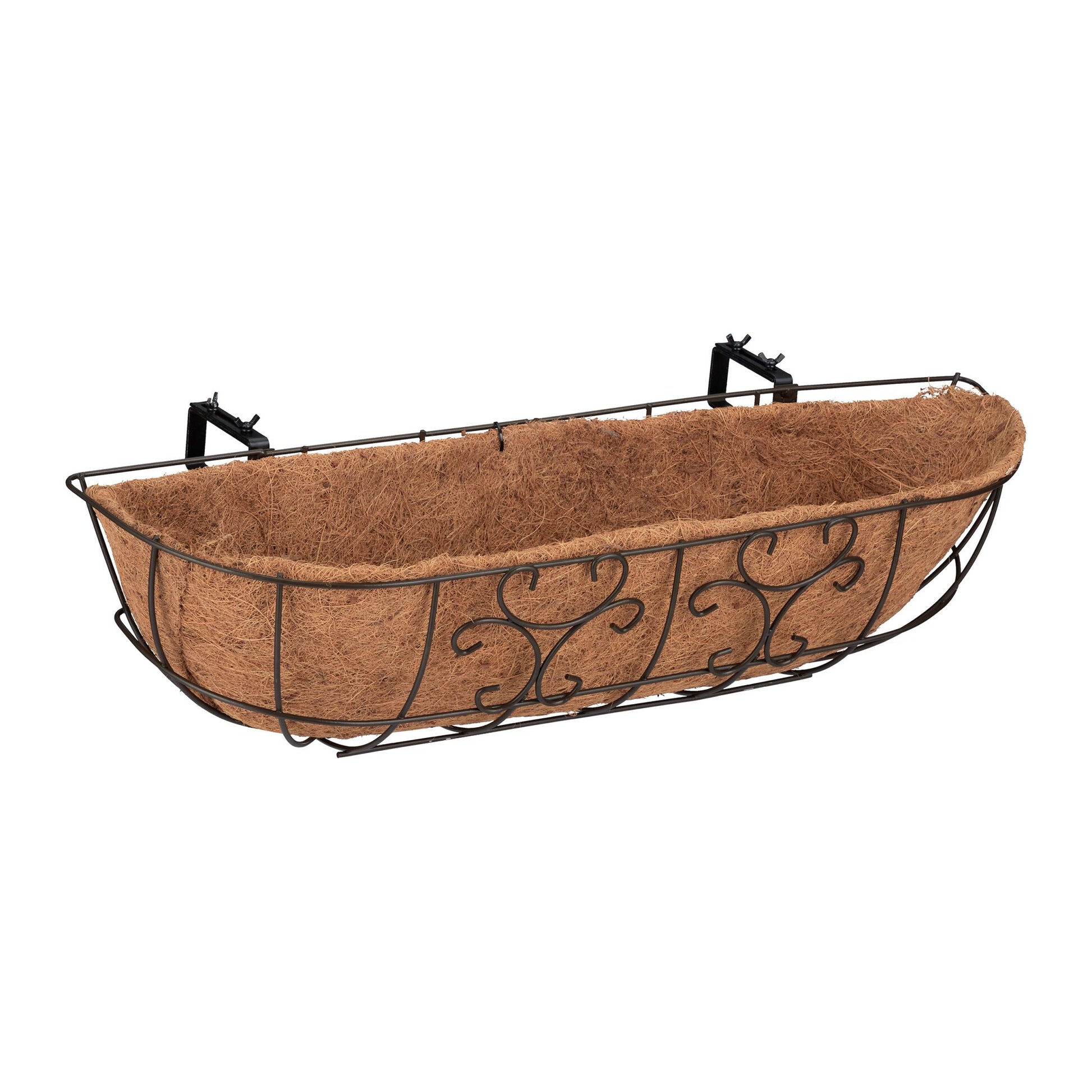 Blumenkasten Balkon 3er-Set Dunkelbraun-Hellbraun von Relaxdays