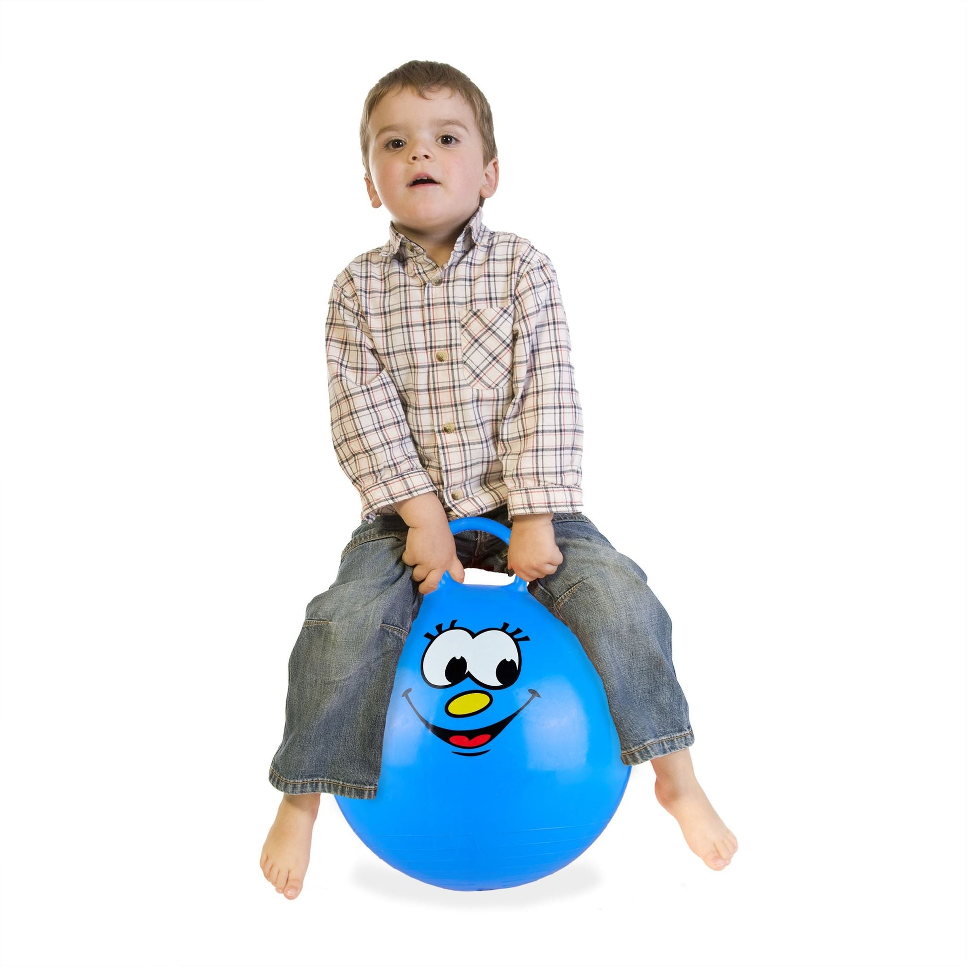 Hüpfball für Kinder Blau von Relaxdays