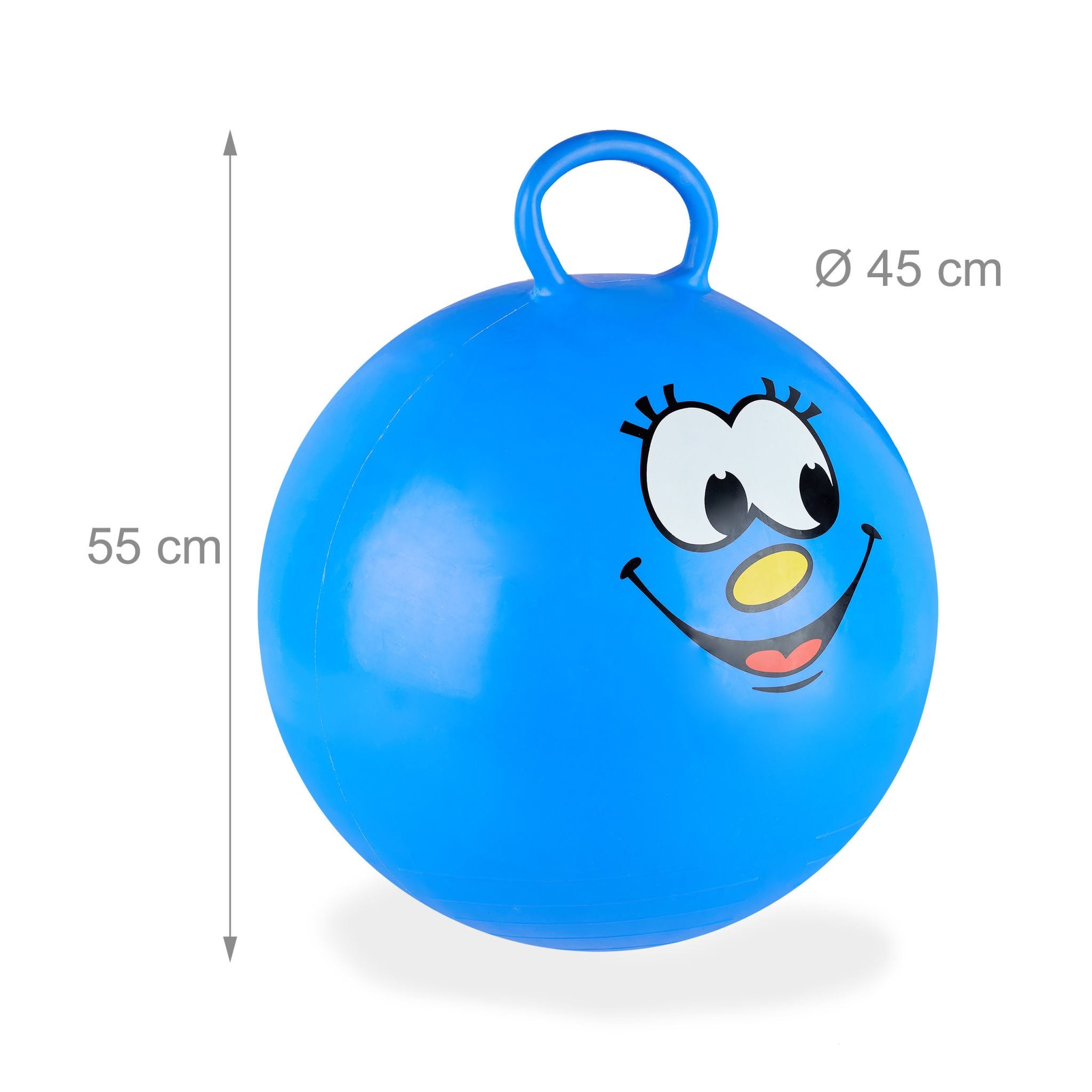 Hüpfball für Kinder Blau von Relaxdays