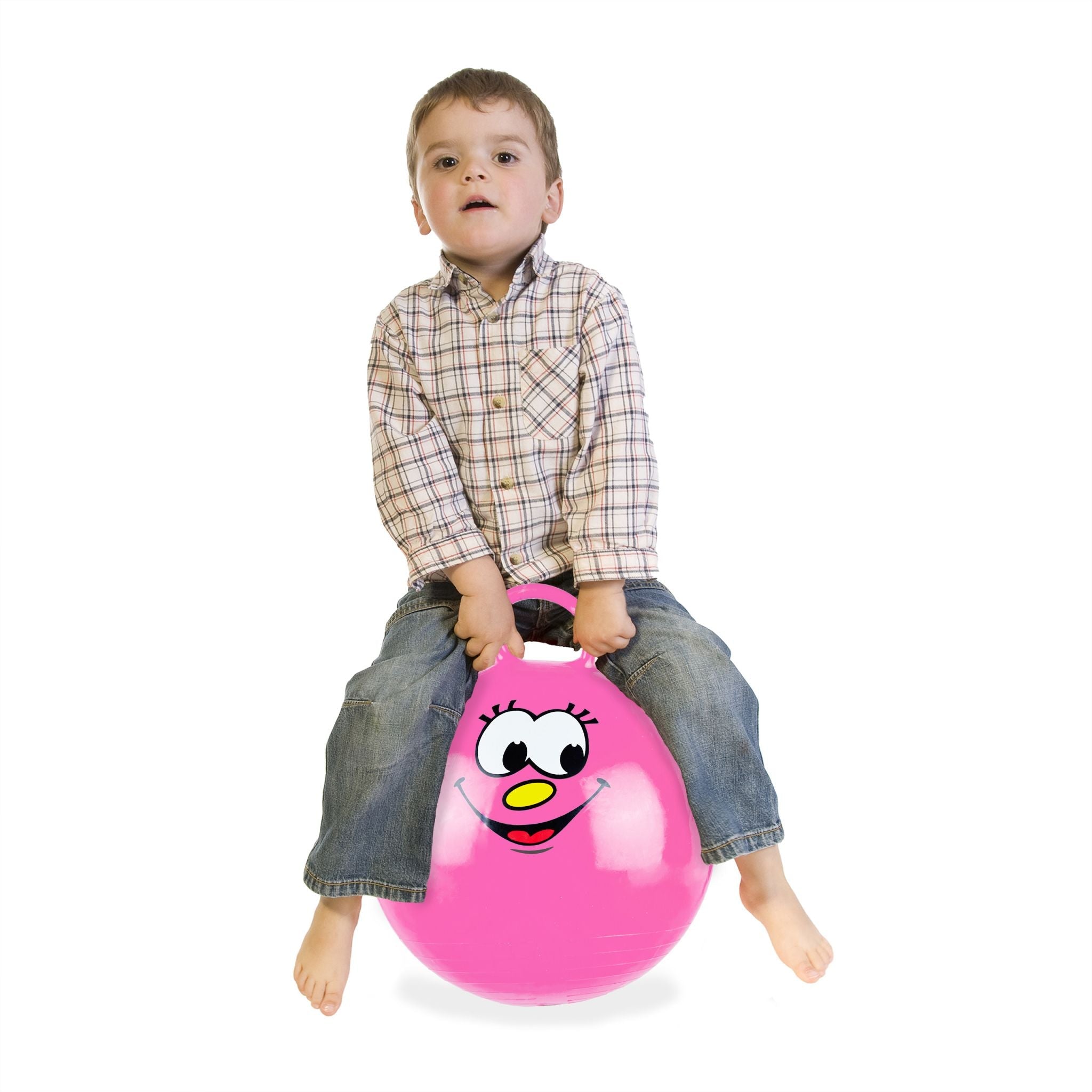 Hüpfball für Kinder Pink von Relaxdays