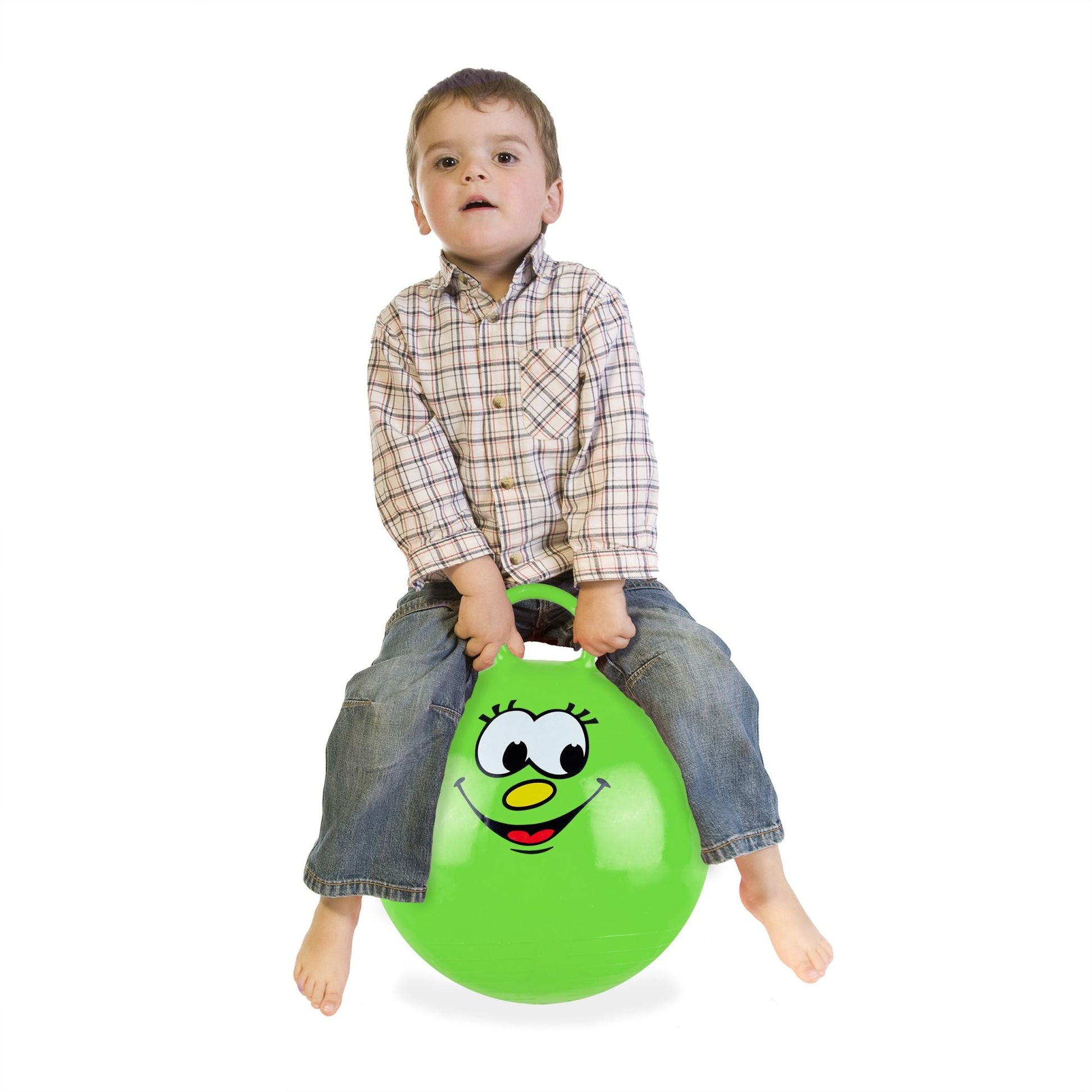 Hüpfball für Kinder Grün von Relaxdays