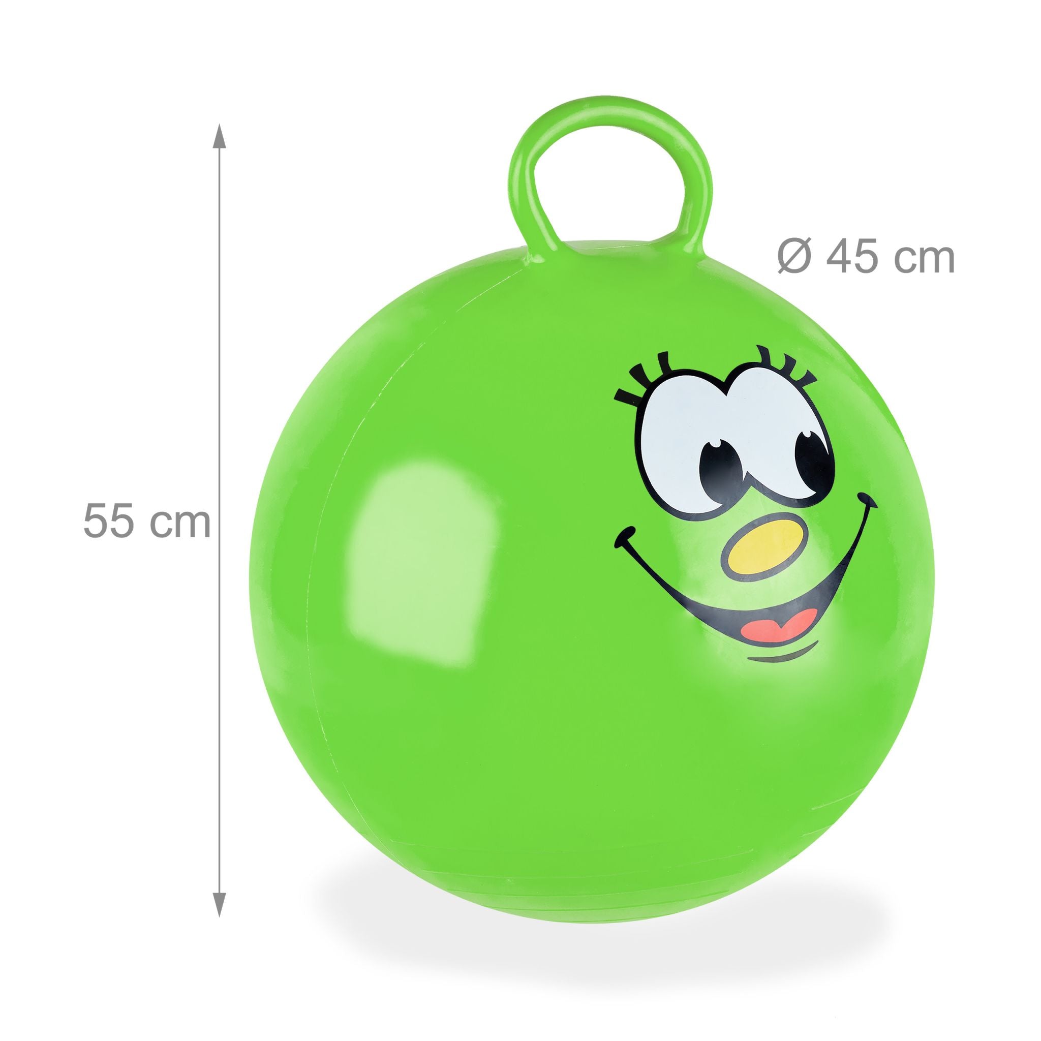 Hüpfball für Kinder Grün von Relaxdays