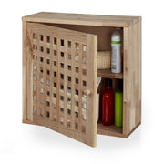 Schmaler Wandschrank Walnussholz Hellbraun von Relaxdays
