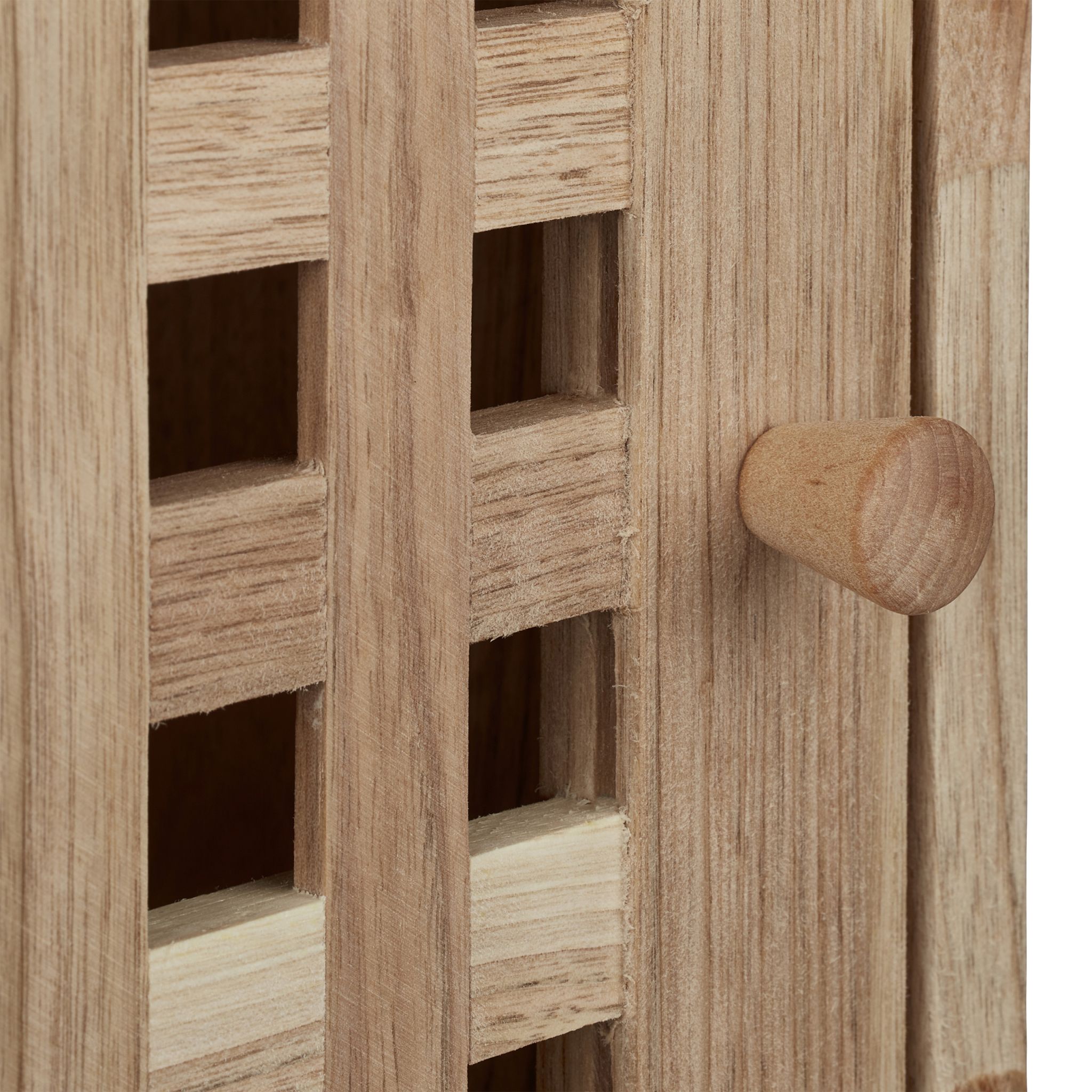 Schmaler Wandschrank Walnussholz Hellbraun von Relaxdays