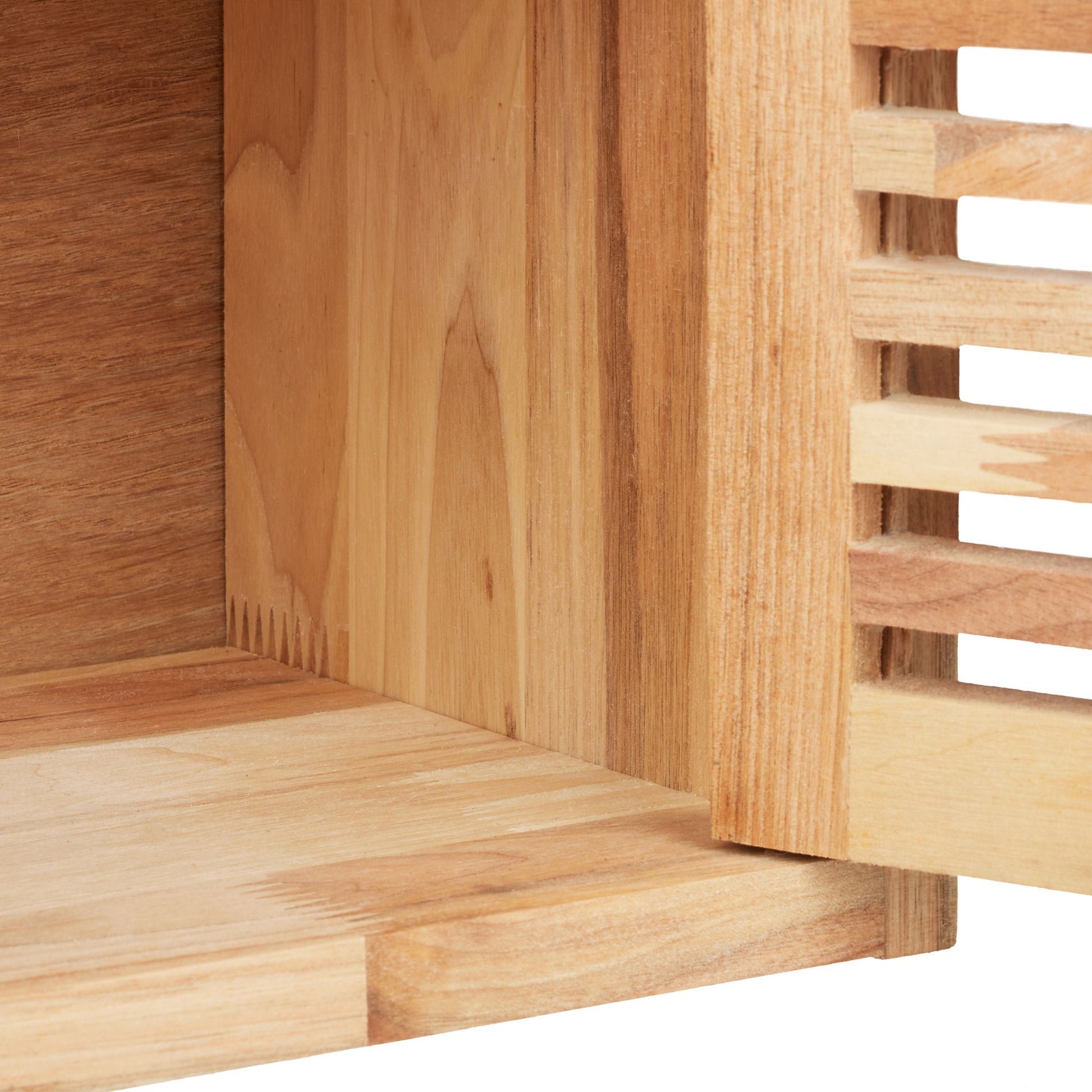 Schmaler Hängeschrank Walnuss Hellbraun von Relaxdays