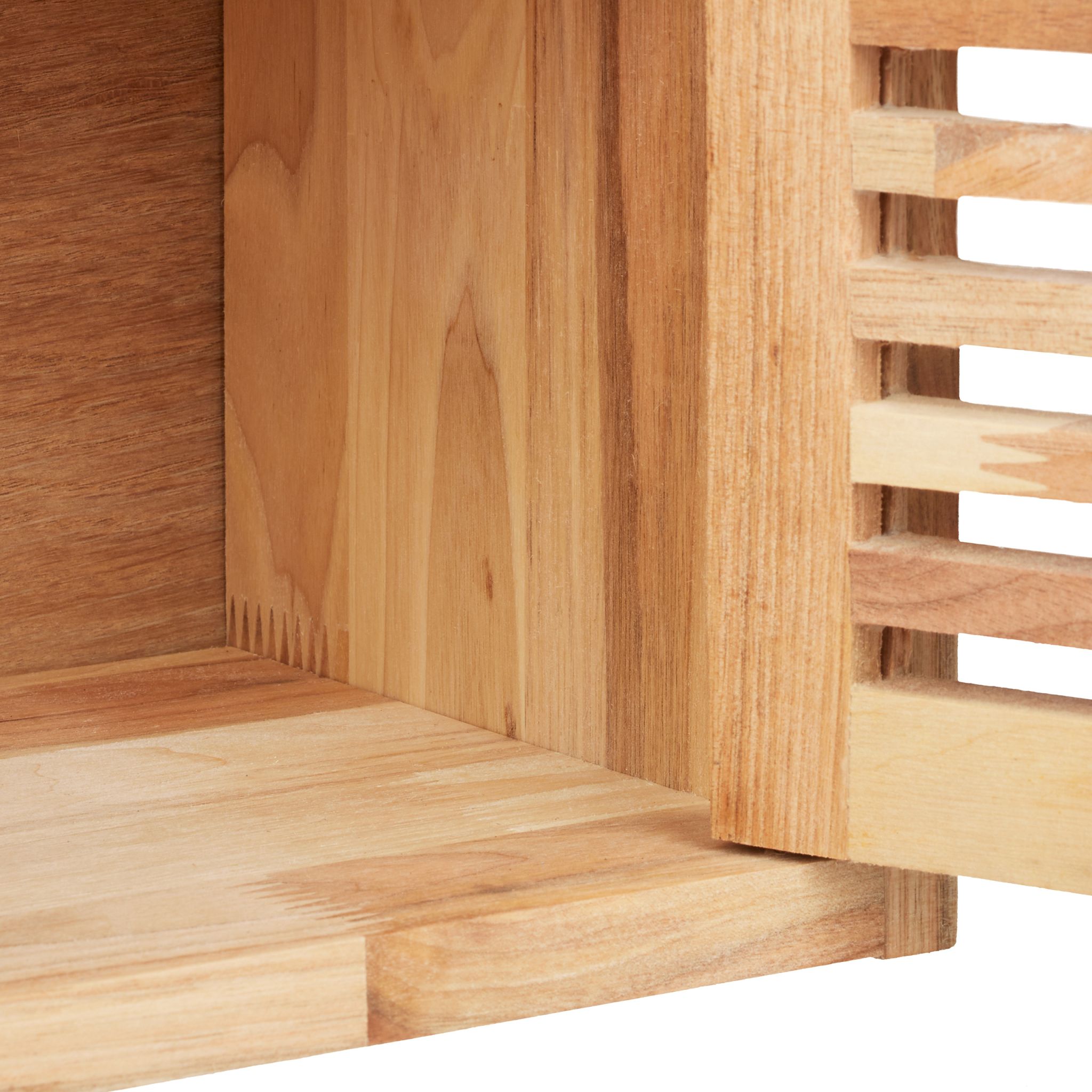 Schmaler Hängeschrank Walnuss Hellbraun von Relaxdays