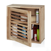 Schmaler Wandschrank Walnussholz Hellbraun von Relaxdays