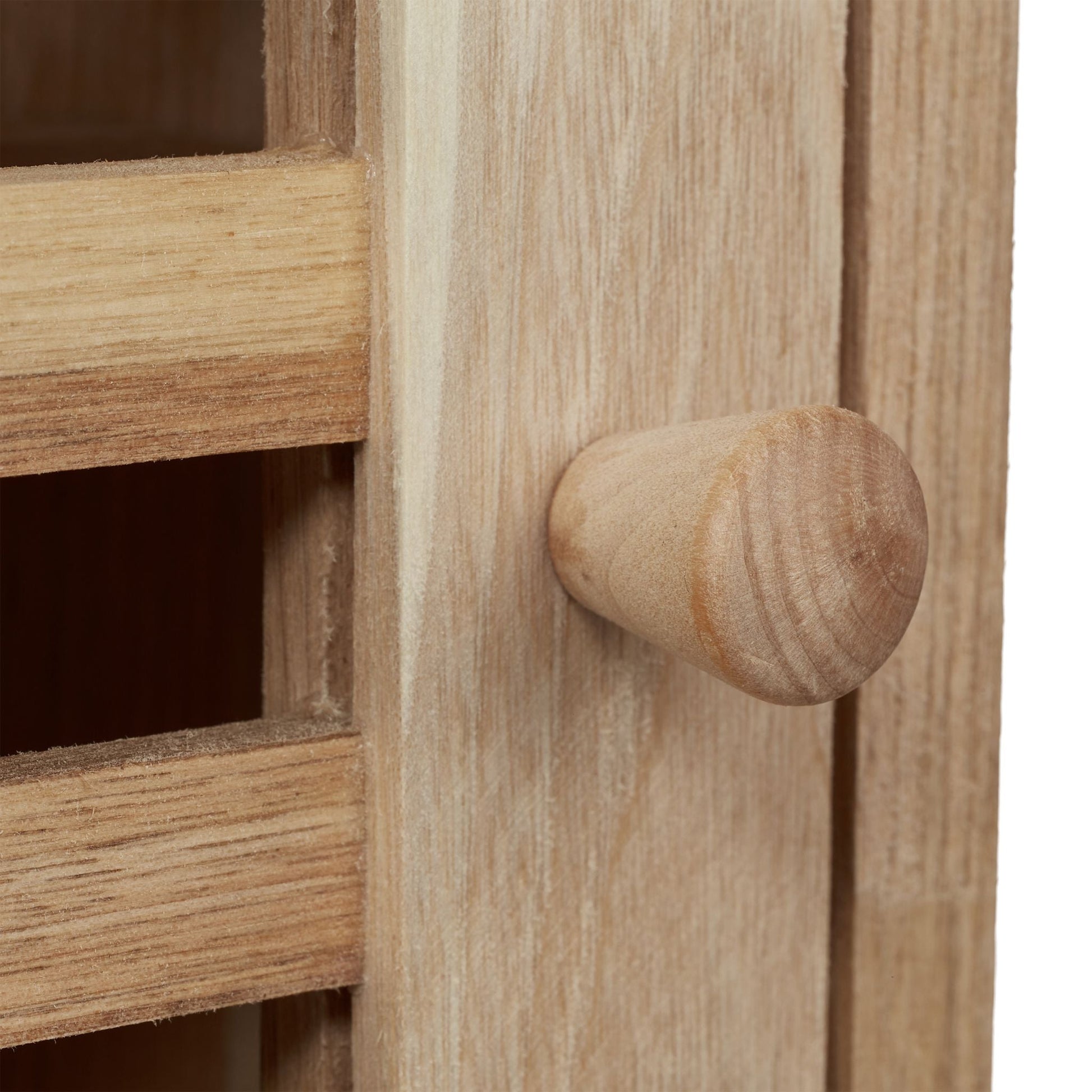 Schmaler Wandschrank Walnussholz Hellbraun von Relaxdays