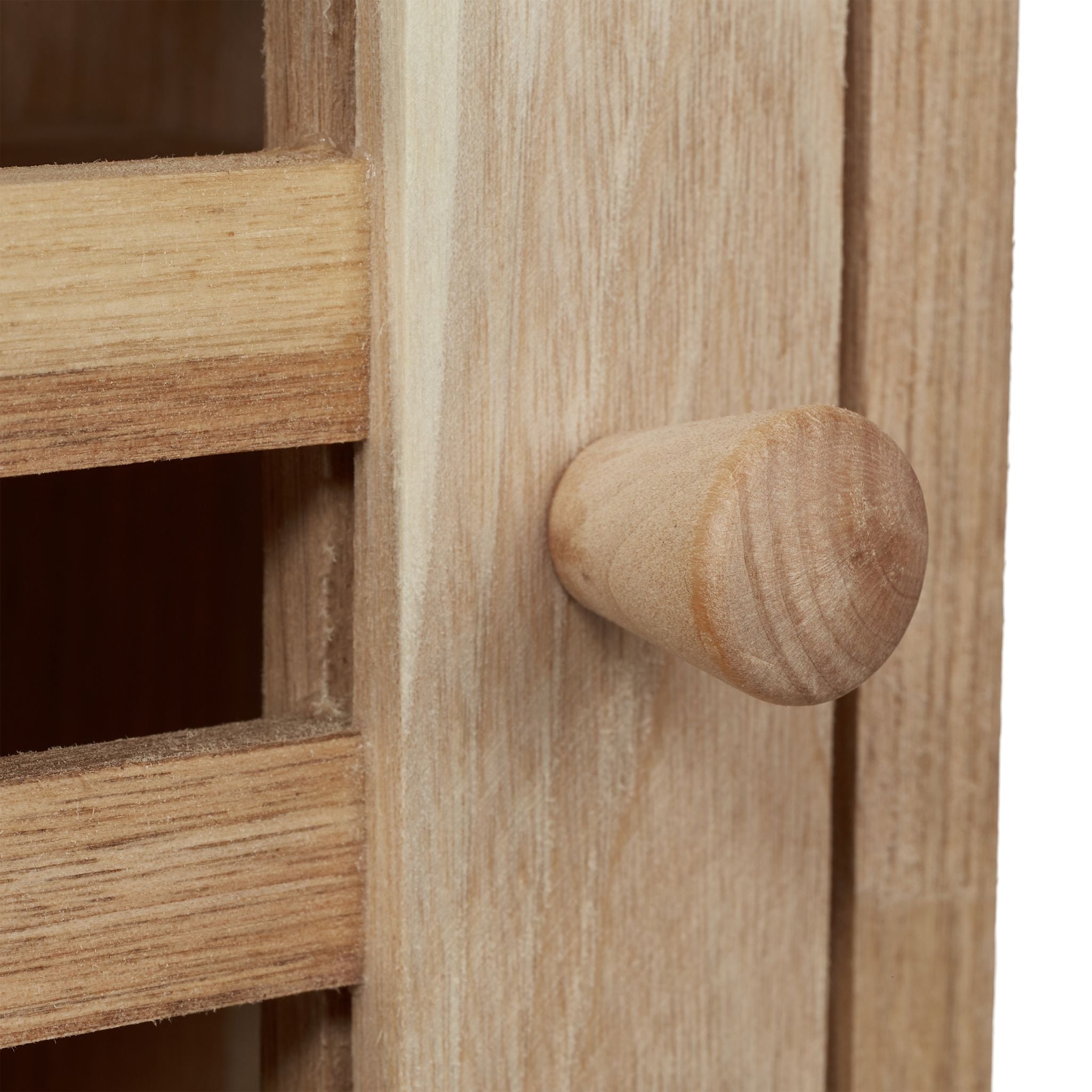 Schmaler Wandschrank Walnussholz Hellbraun von Relaxdays