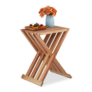 Klapptisch Walnuss Holz Hellbraun