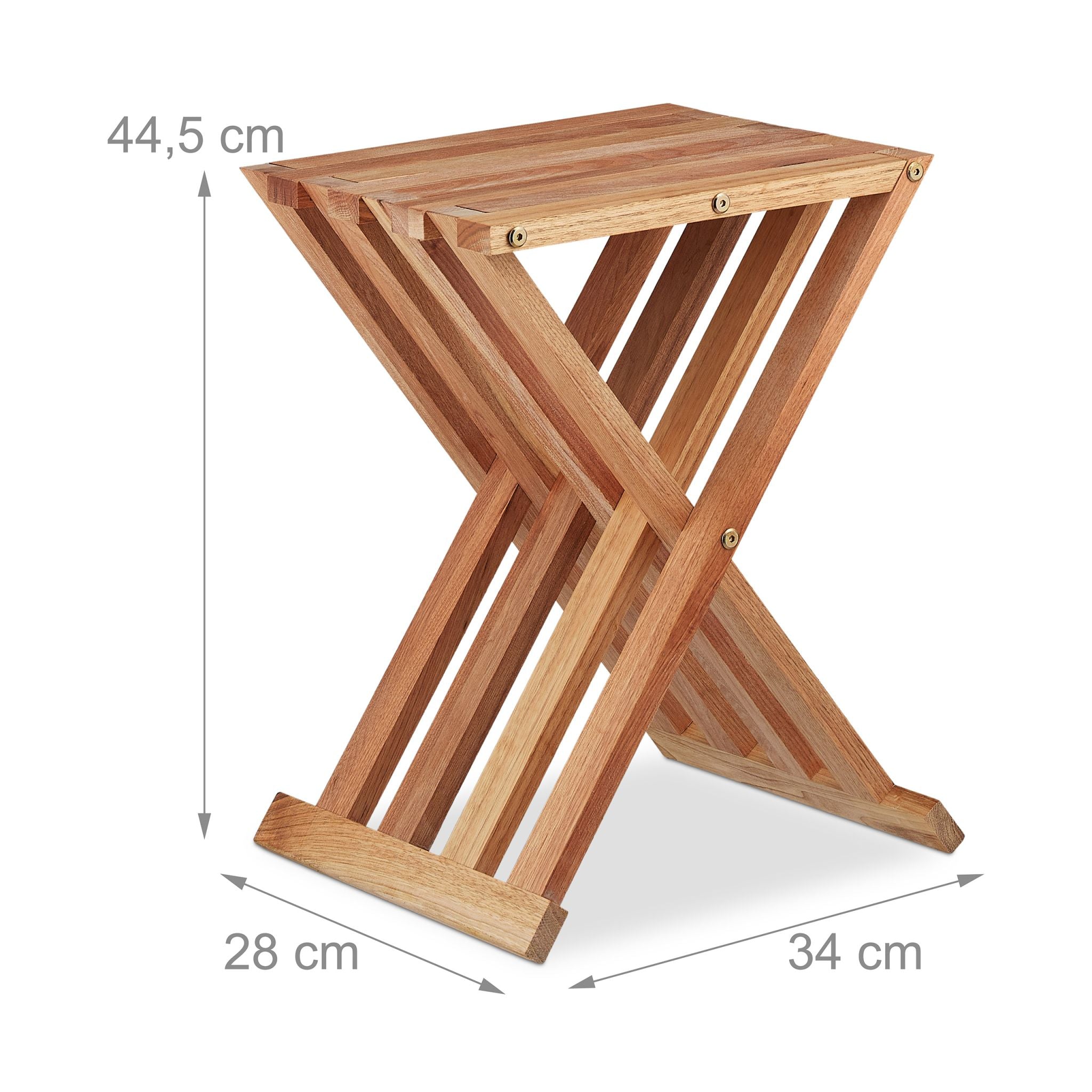 Klapptisch Walnuss Holz Hellbraun