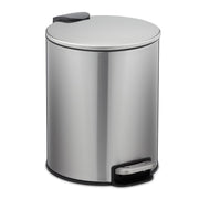 Kosmetikeimer 5L Edelstahl Schwarz-Silber von Relaxdays