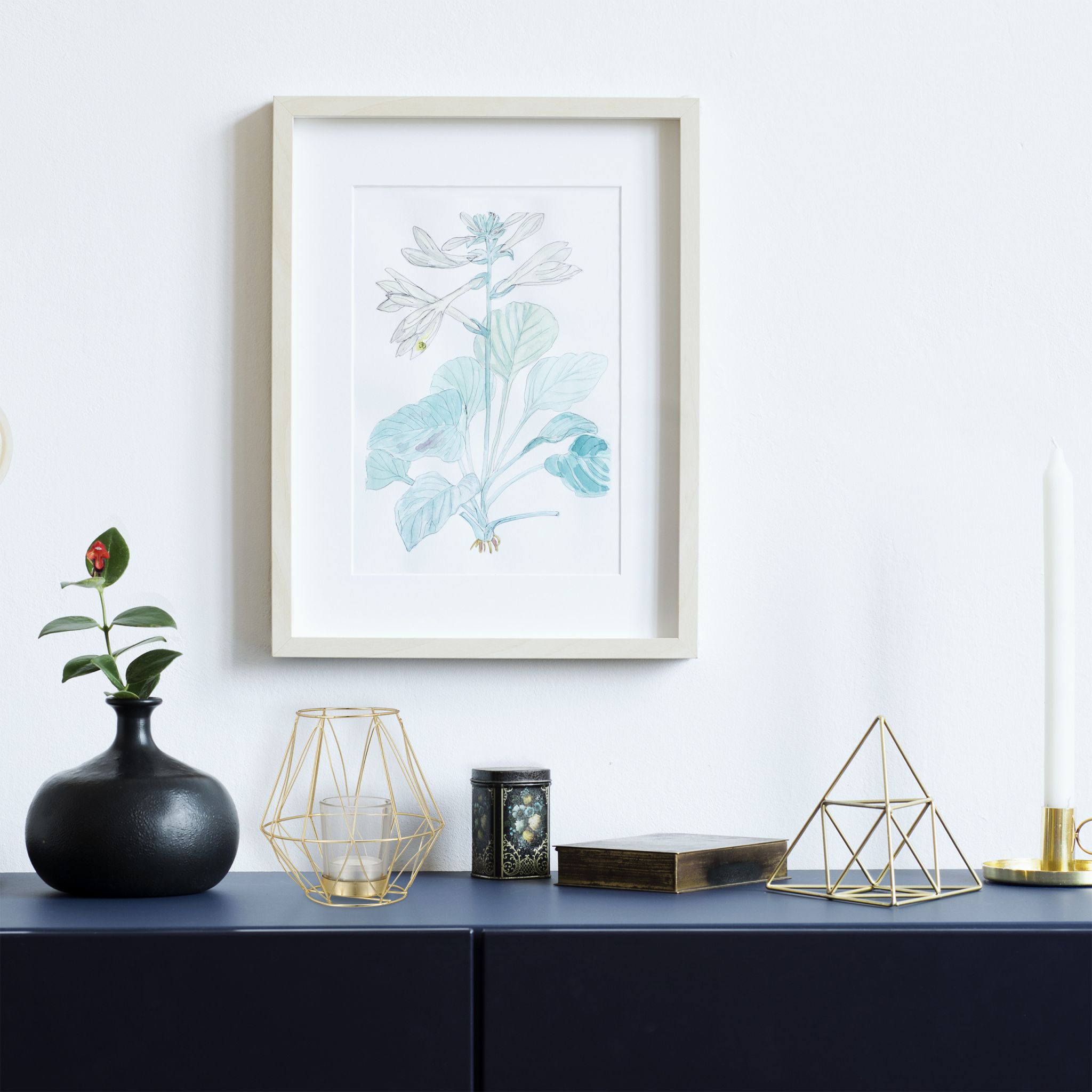 Geometrischer Teelichthalter Gold von Relaxdays