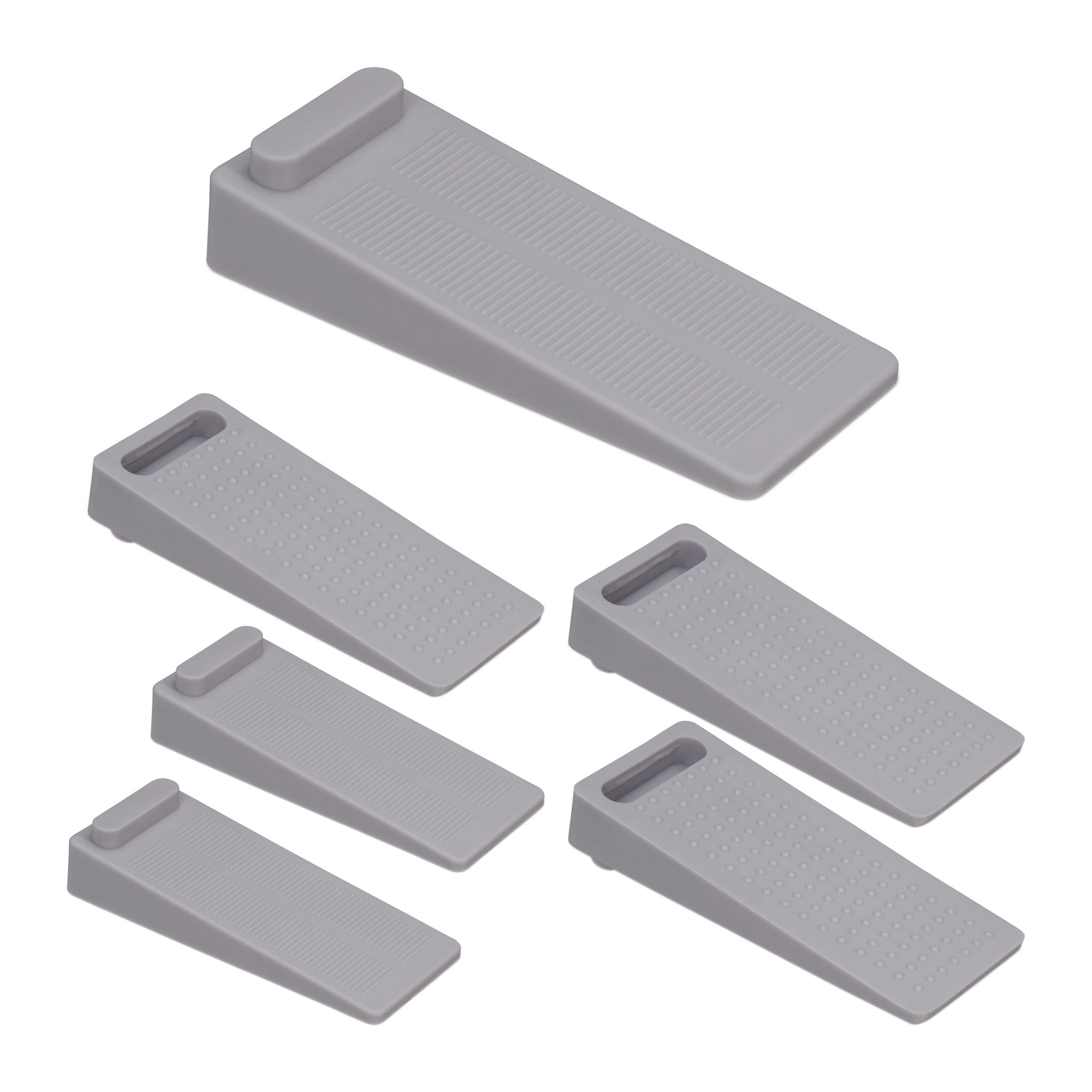 Türstopper Keil 6er-Set Grau von Relaxdays