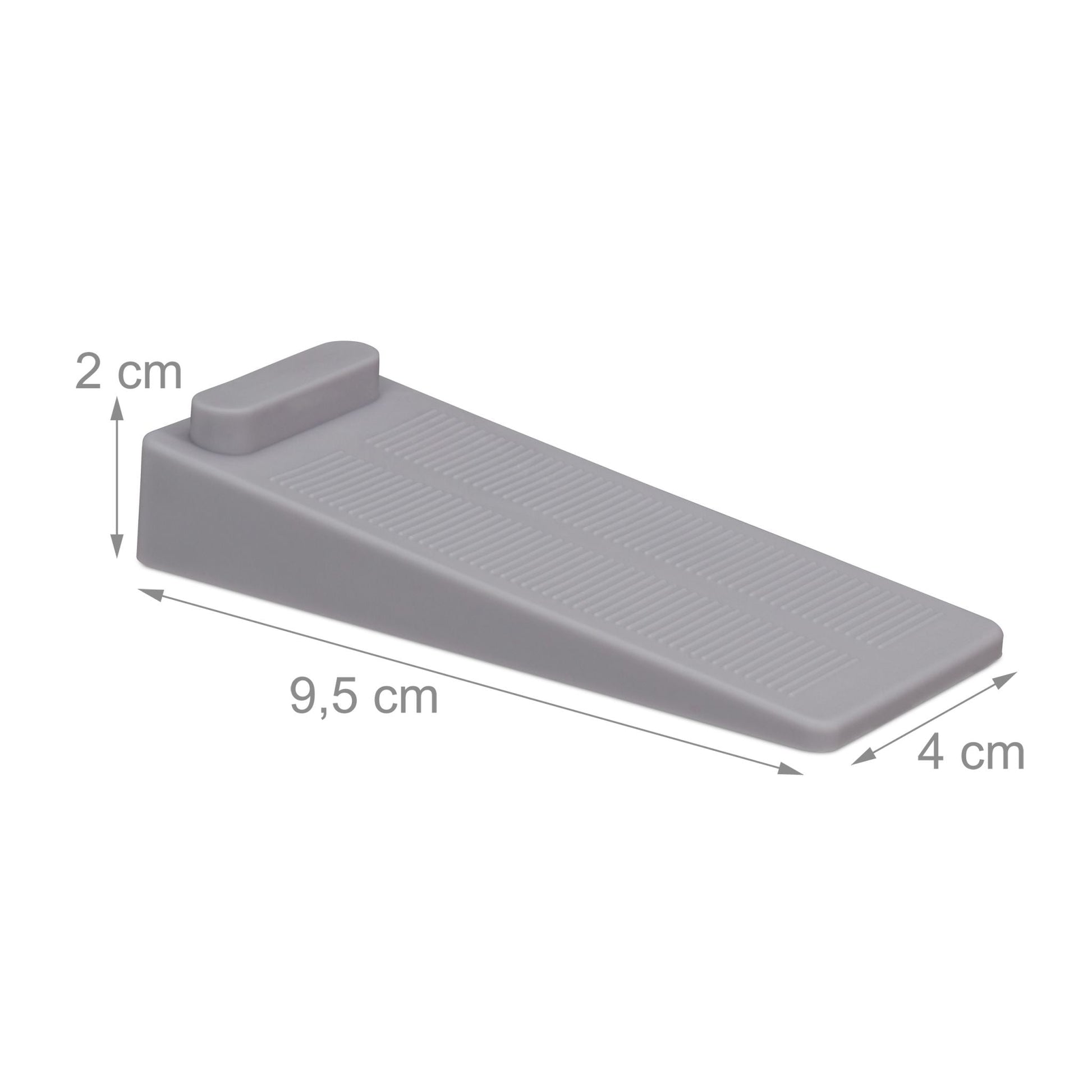 Türstopper Keil 6er-Set Grau von Relaxdays