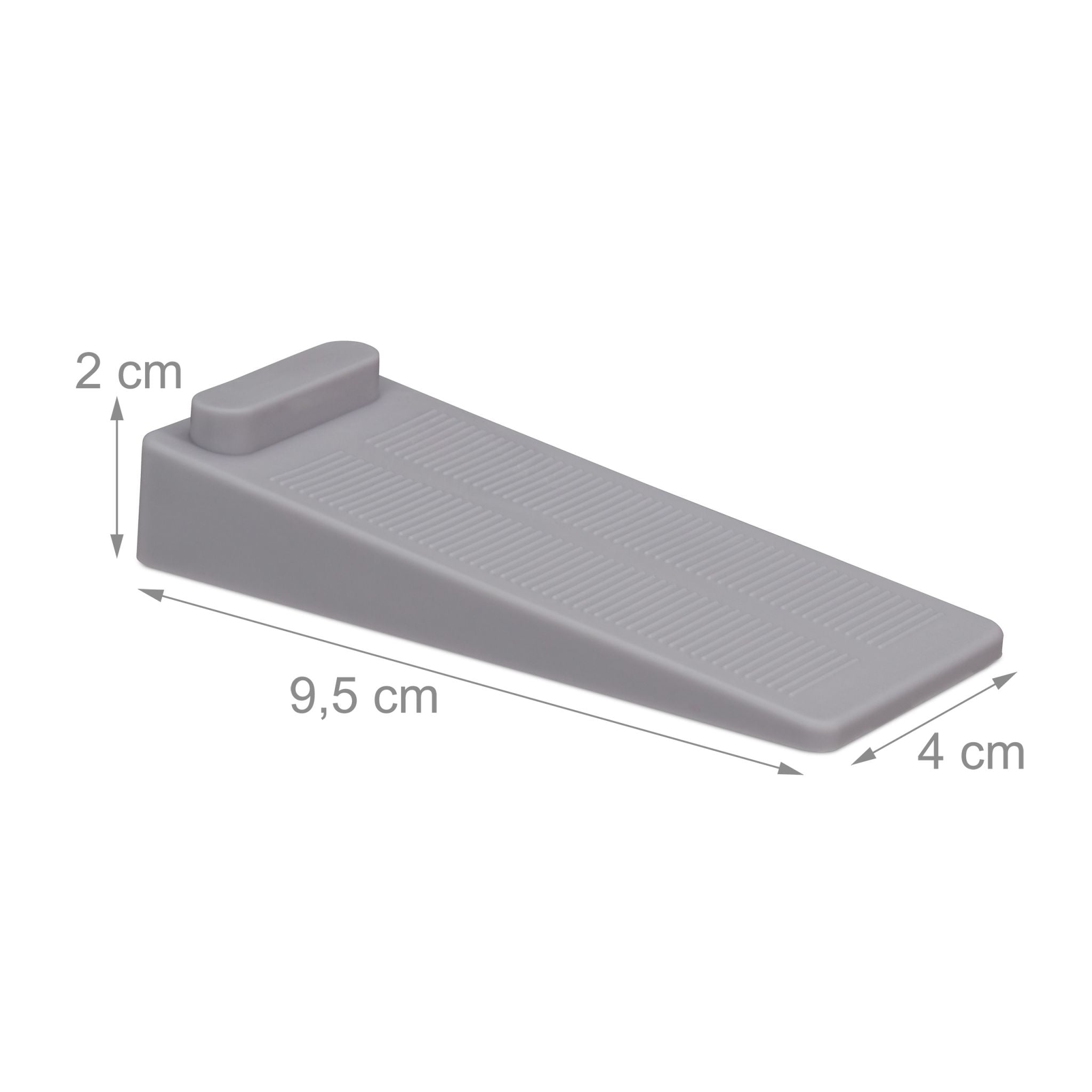 Türstopper Keil 6er-Set Grau von Relaxdays