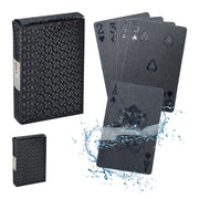 Wasserfeste Pokerkarten 2 Decks Schwarz