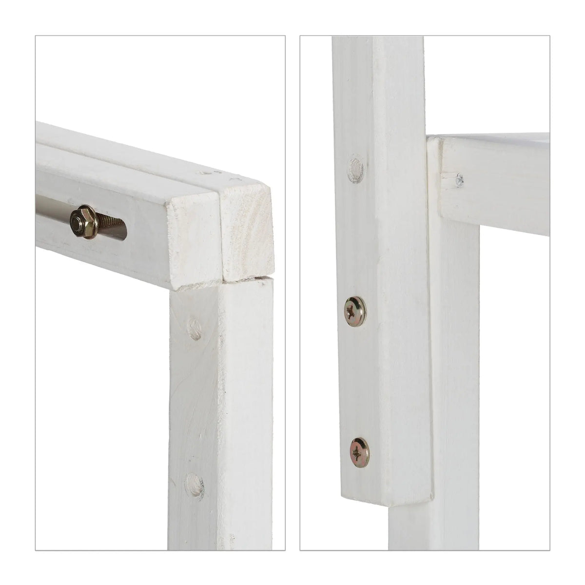 Holz Balkontisch klappbar Weiss von Relaxdays