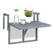 Balkon Hängetisch in Grau Grau von Relaxdays