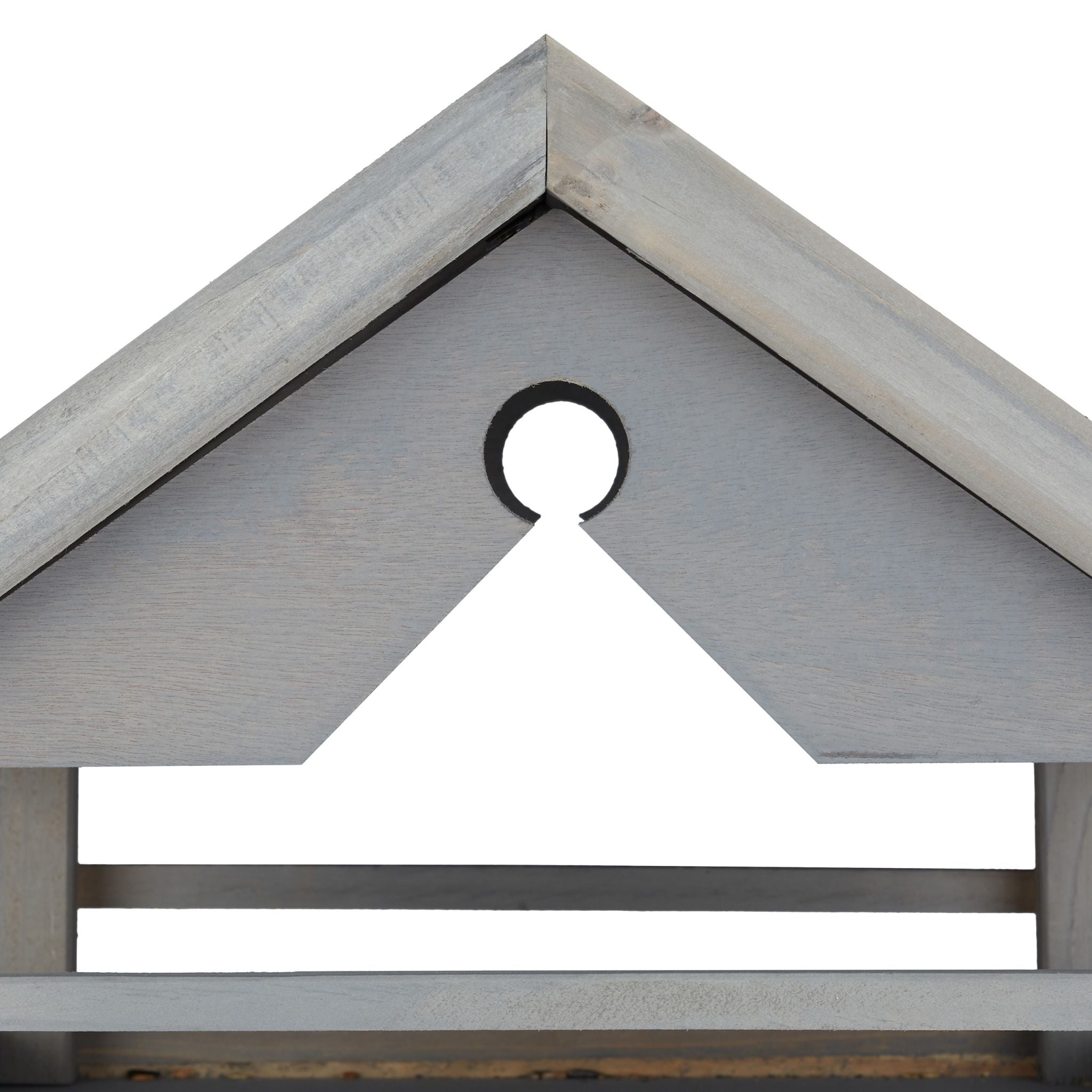 Graues Vogelfutterhaus mit Ständer Dunkelgrün-Grau von Relaxdays
