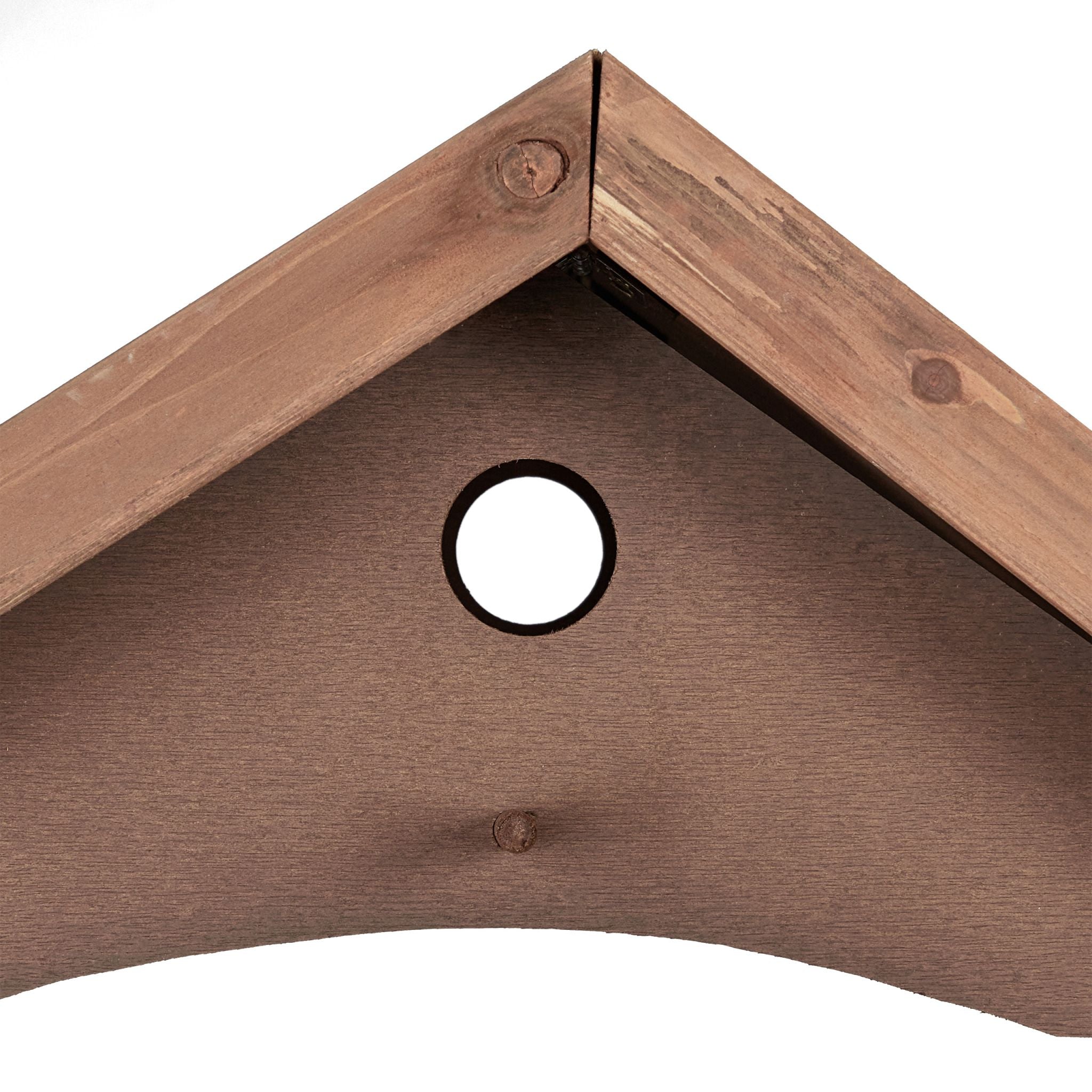 XXL Vogelfutterhaus mit Ständer Braun-Dunkelgrün von Relaxdays