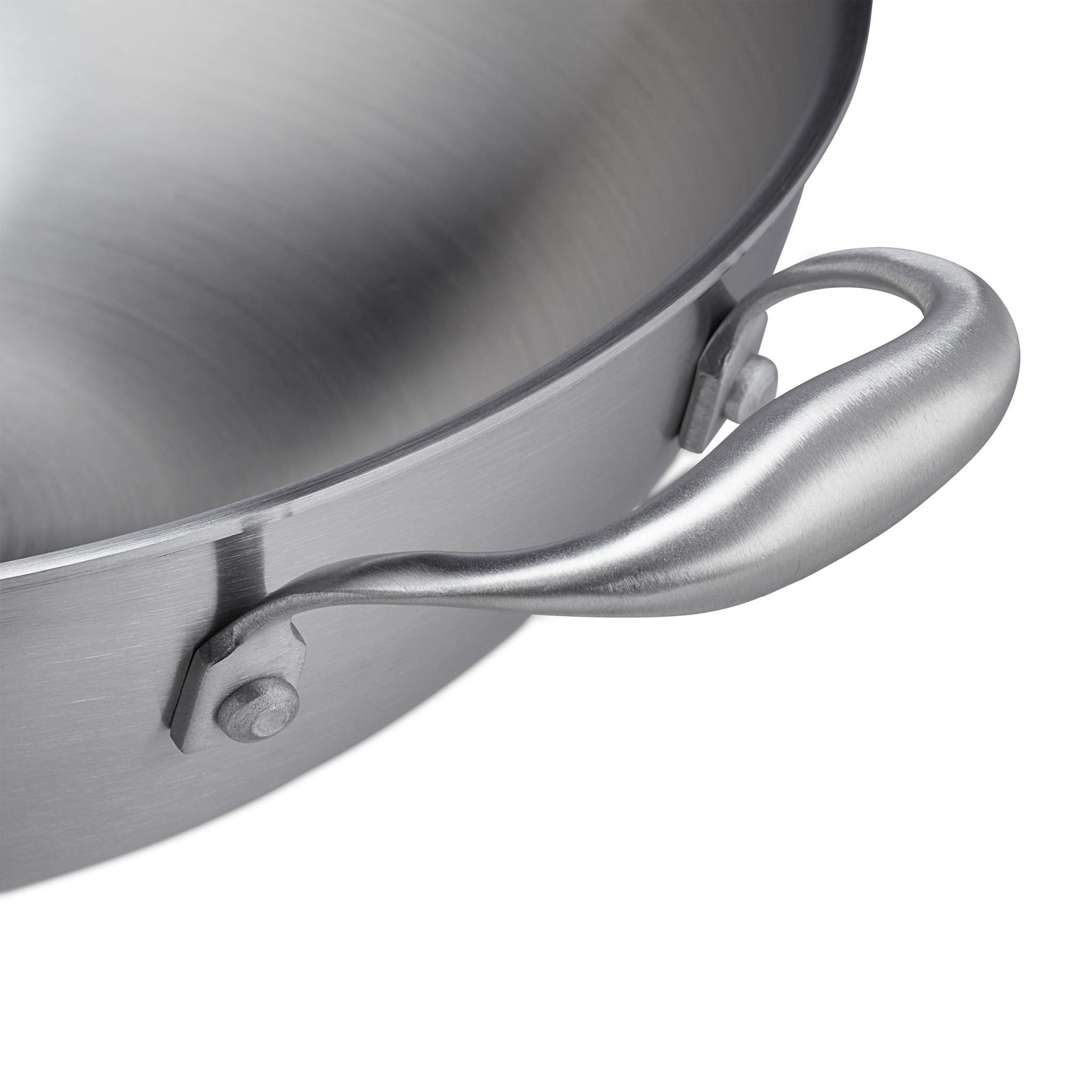 Edelstahl Wok mit Glasdeckel Silber-Transparent