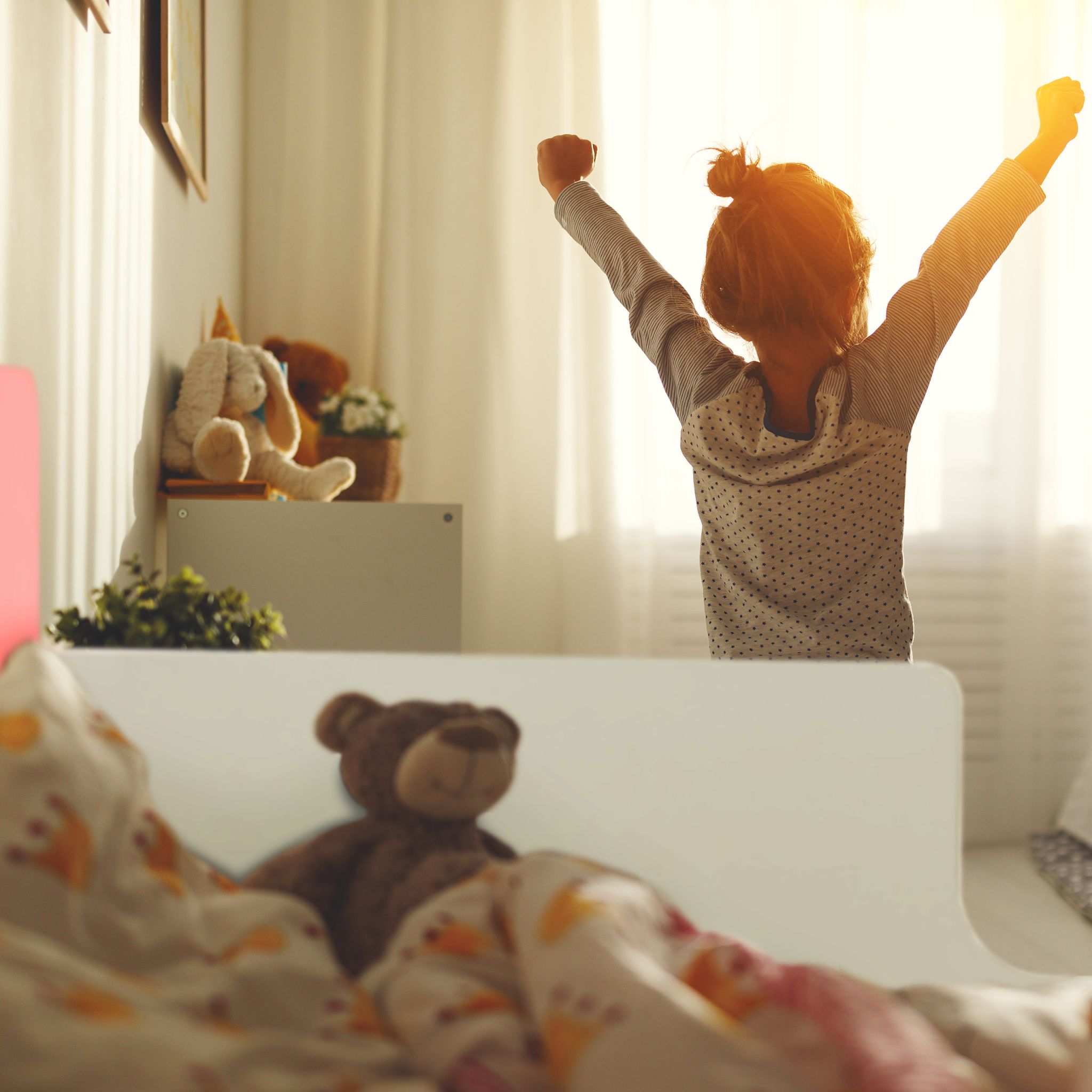 Kinderbett Schwan Weiss-Hellbraun-Rosa von Relaxdays